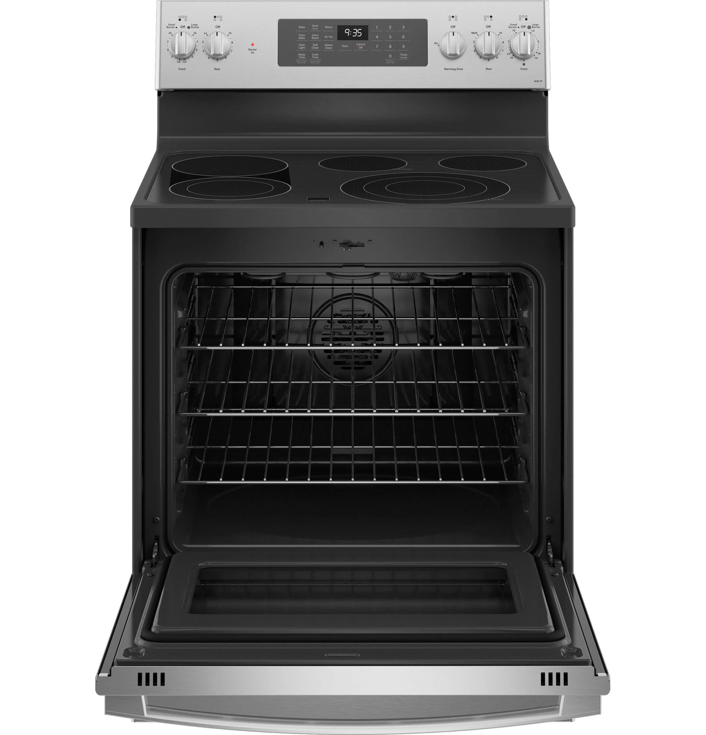 GE Profile™ 30" Smart Free-Standing Electric Convection Fingerprint Resistant Range with No Preheat Air Fry - Image 9