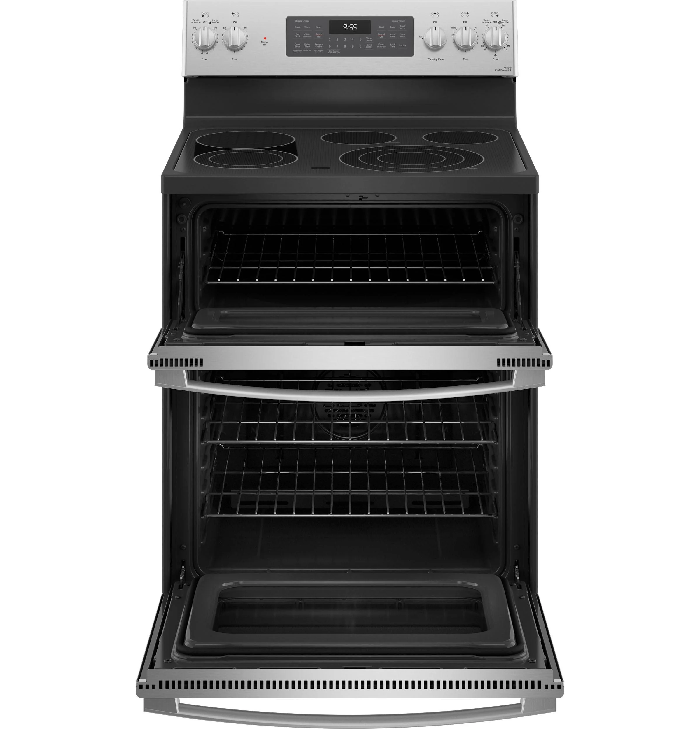 PB965YPFS GE Profile™ 30" Smart Free-Standing Electric Double Oven Convection Range with No Preheat Air Fry - Image 2