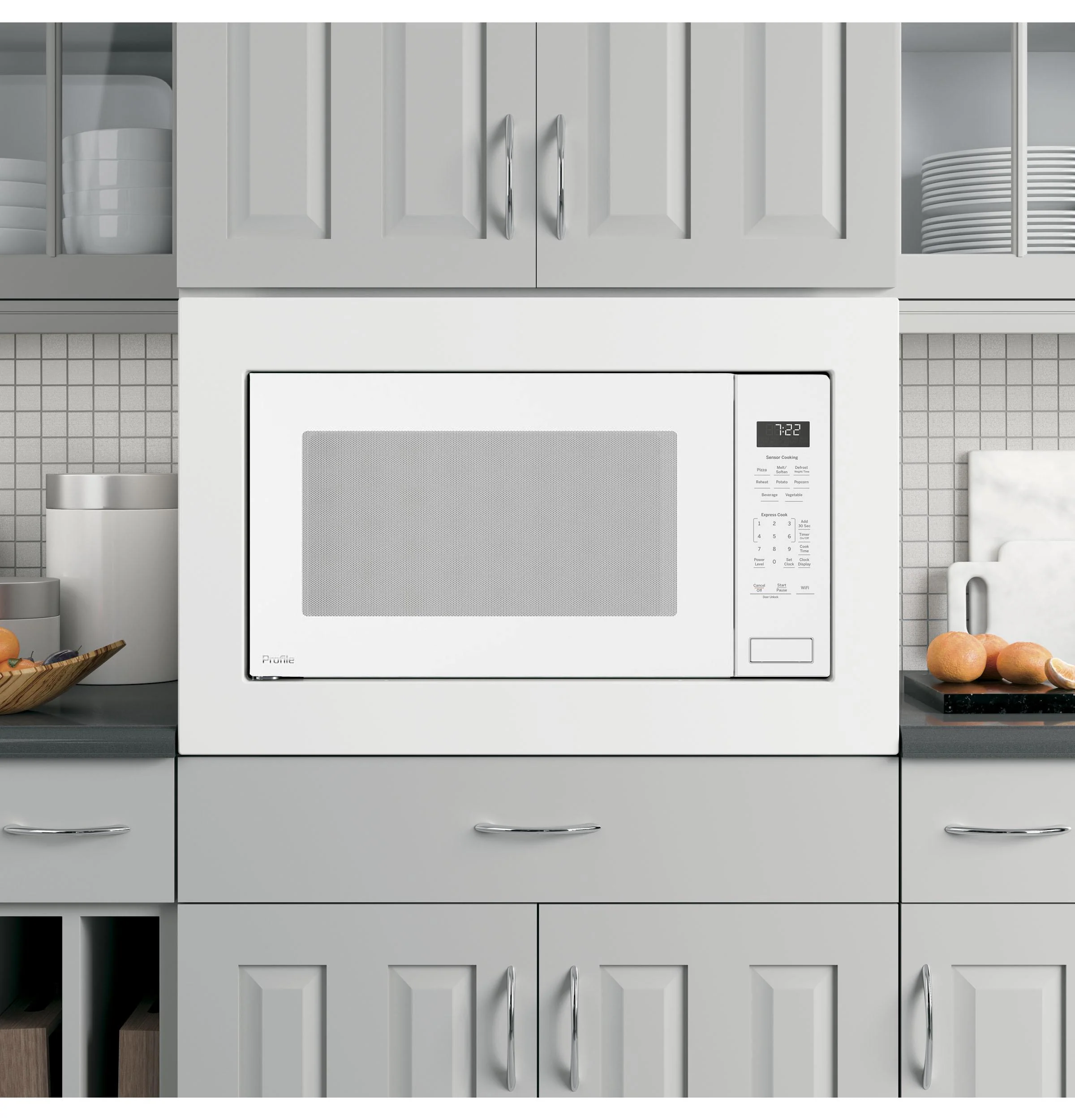 PCWK22U1WWW GE Profile™ 2.2 Cu. Ft. Built-In Sensor Microwave Oven - Image 5