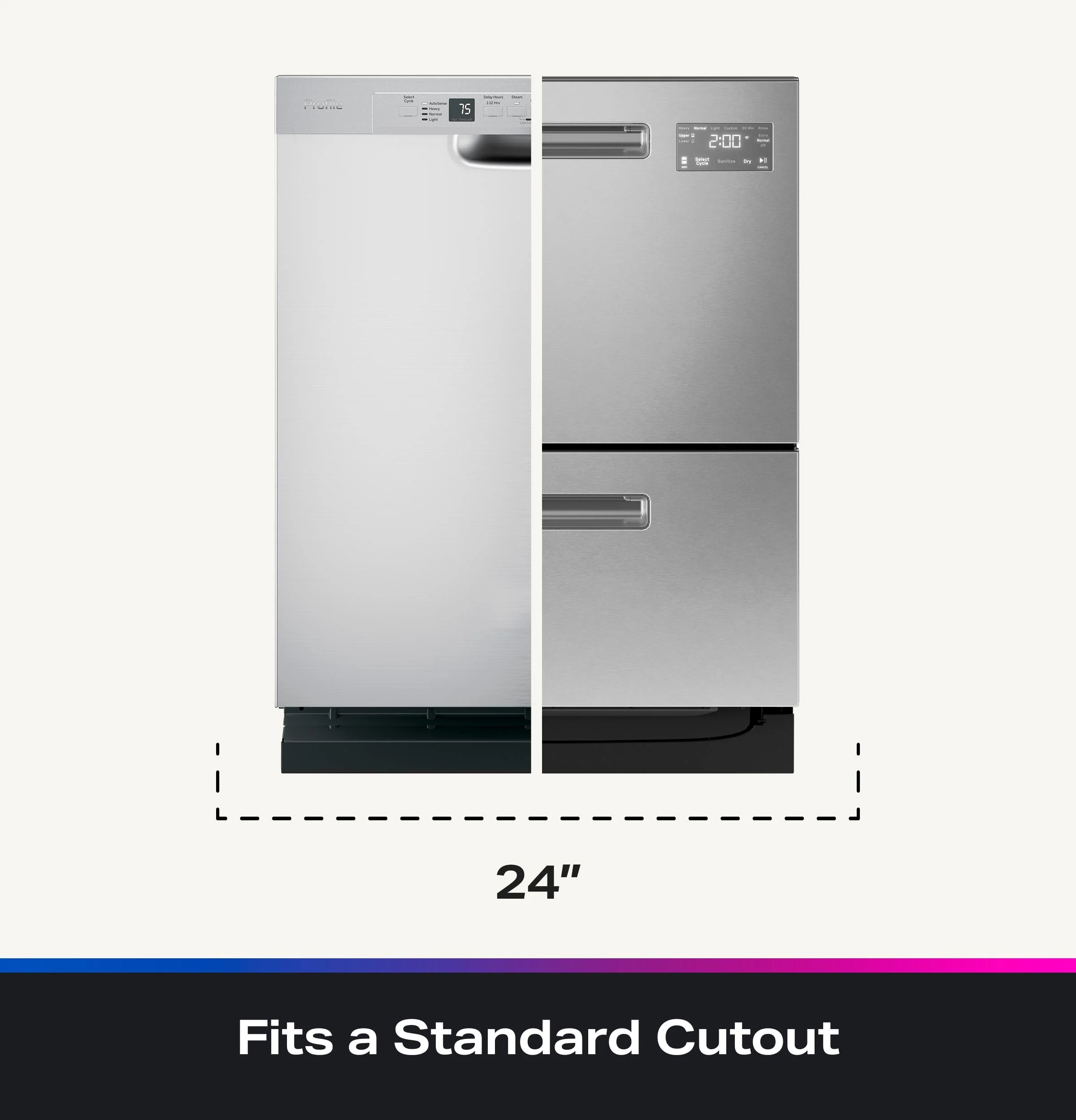 PDD415PYYFS GE Profile™ Dishwasher Double Drawer - Image 11