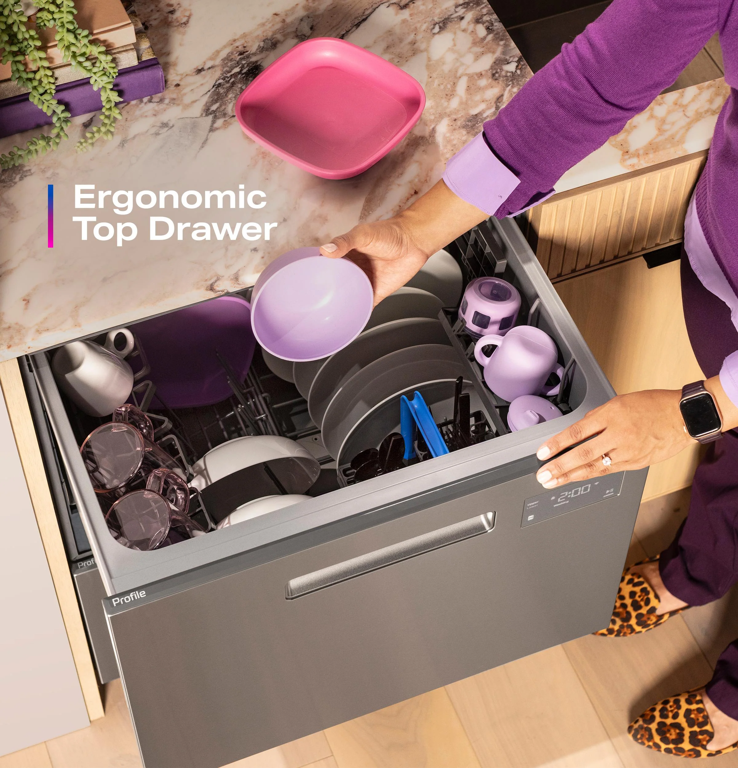 PDD415PYYFS GE Profile™ Dishwasher Double Drawer - Image 13
