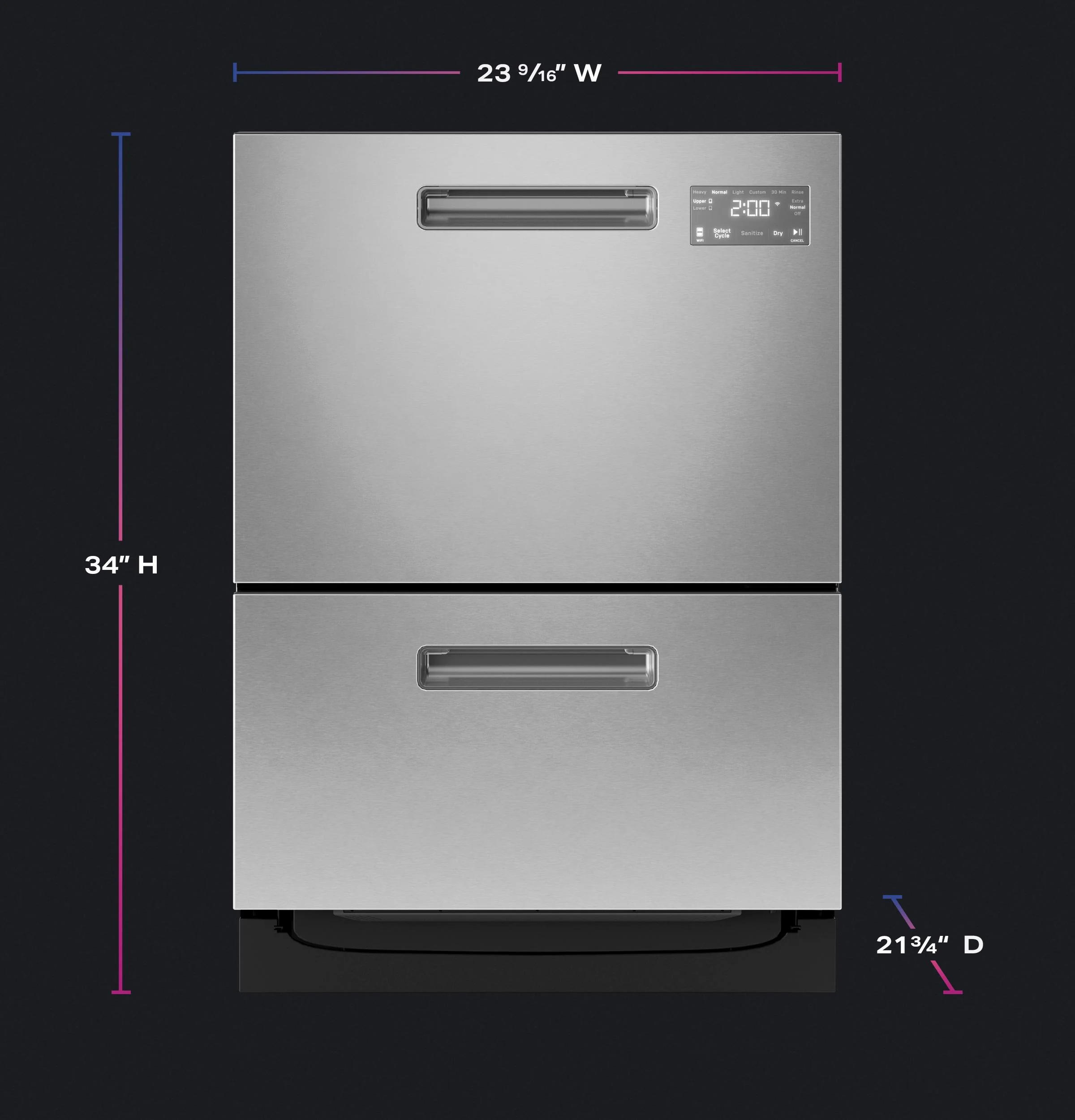 PDD415PYYFS GE Profile™ Dishwasher Double Drawer - Image 8