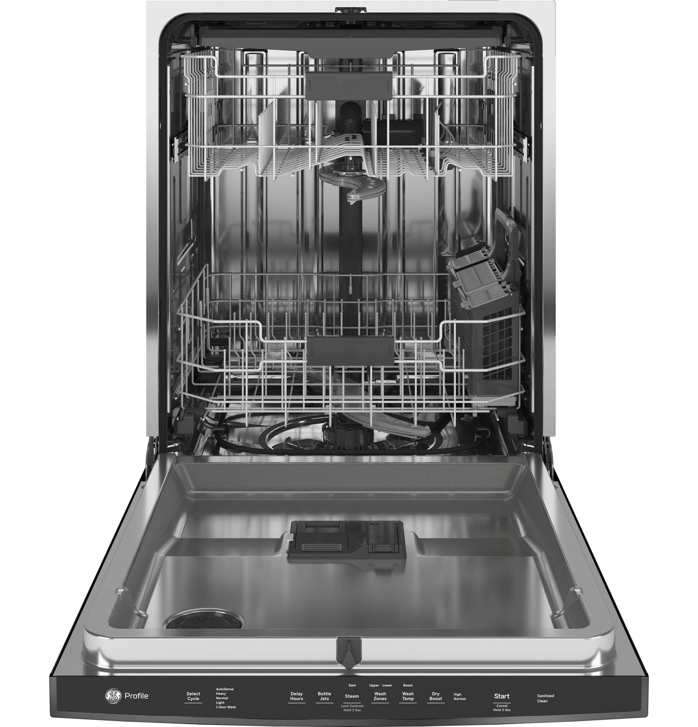 GE Profile™ Top Control with Stainless Steel Interior Dishwasher with Sanitize Cycle & Dry Boost with Fan Assist - Image 4