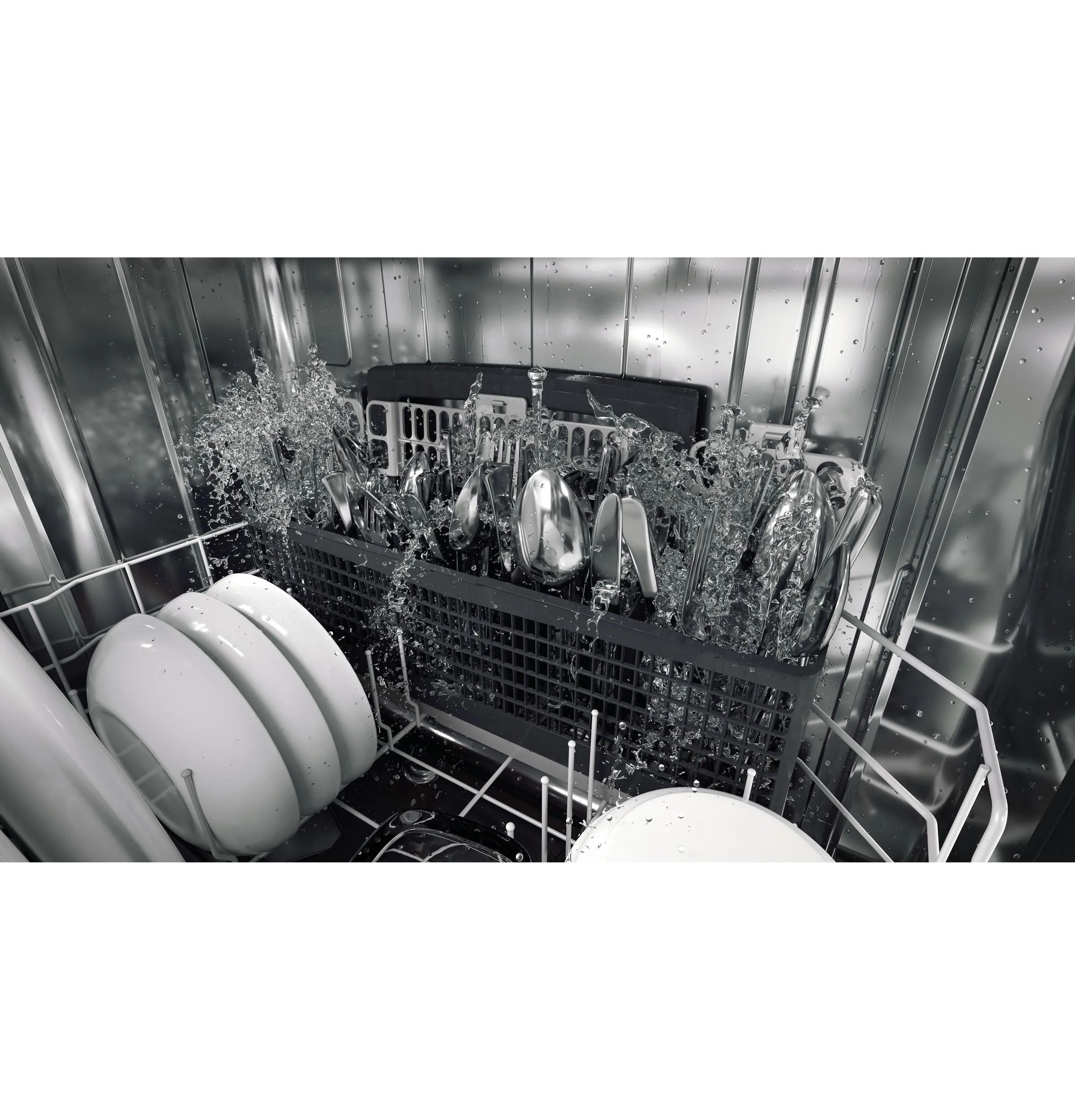 GE Profile™ Fingerprint Resistant Top Control with Stainless Steel Interior Dishwasher with Sanitize Cycle & Dry Boost with Fan Assist - Image 16