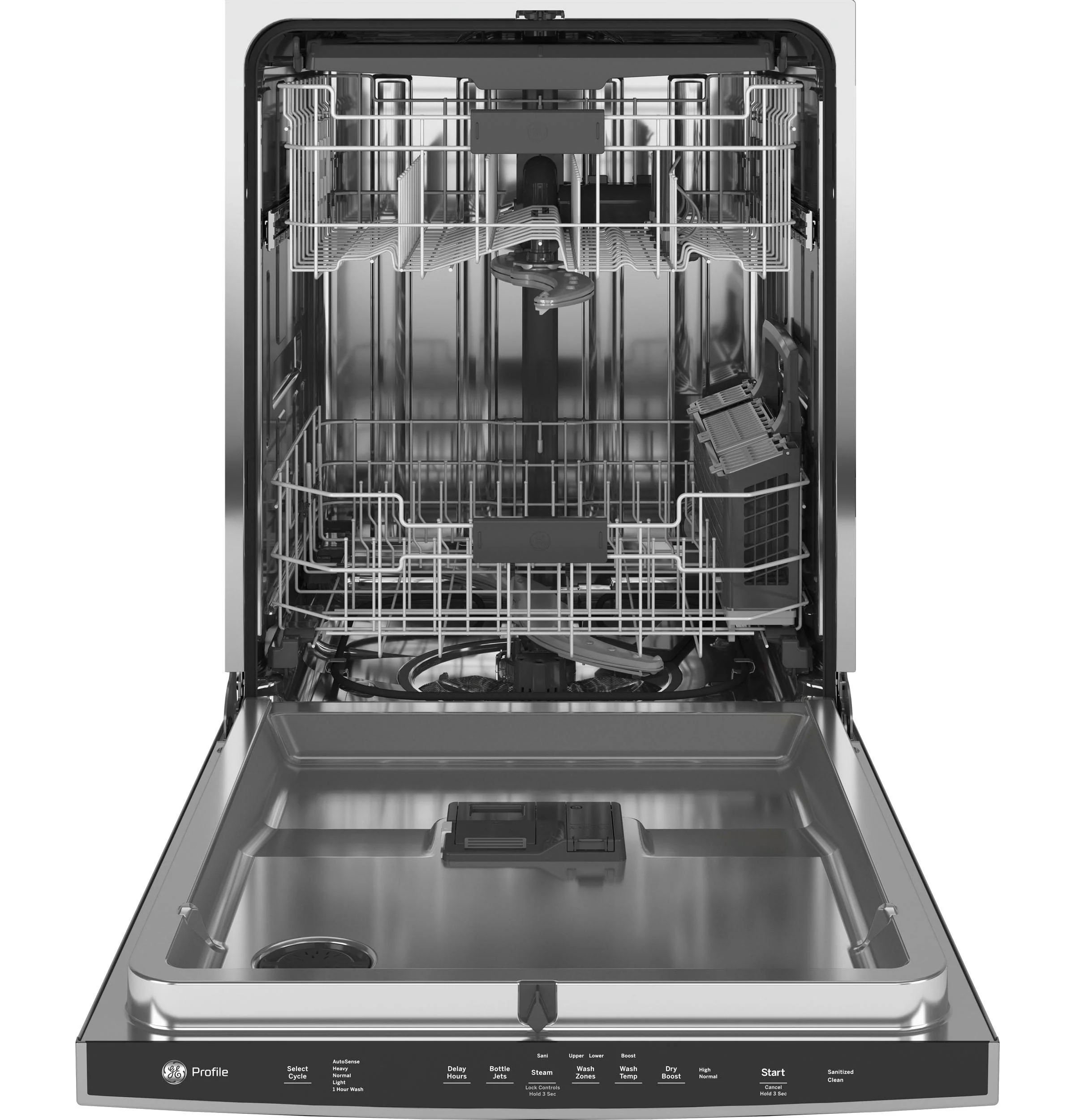 GE Profile™ Fingerprint Resistant Top Control with Stainless Steel Interior Dishwasher with Sanitize Cycle & Dry Boost with Fan Assist - Image 5
