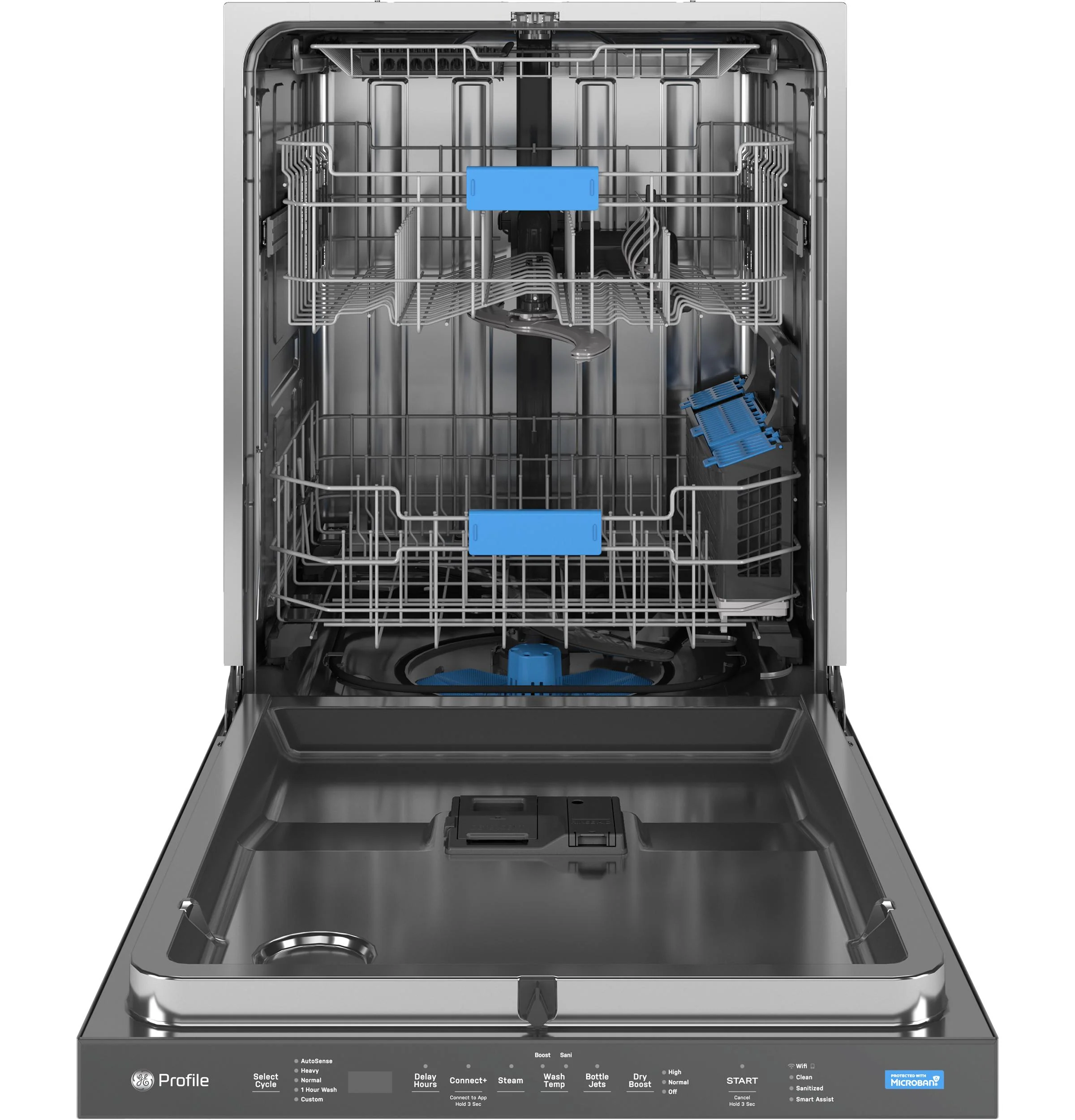 PDP715SYVFS GE Profile™ ENERGY STAR® Fingerprint Resistant Top Control Stainless Interior Dishwasher with Microban™ Antimicrobial Technology - Image 3
