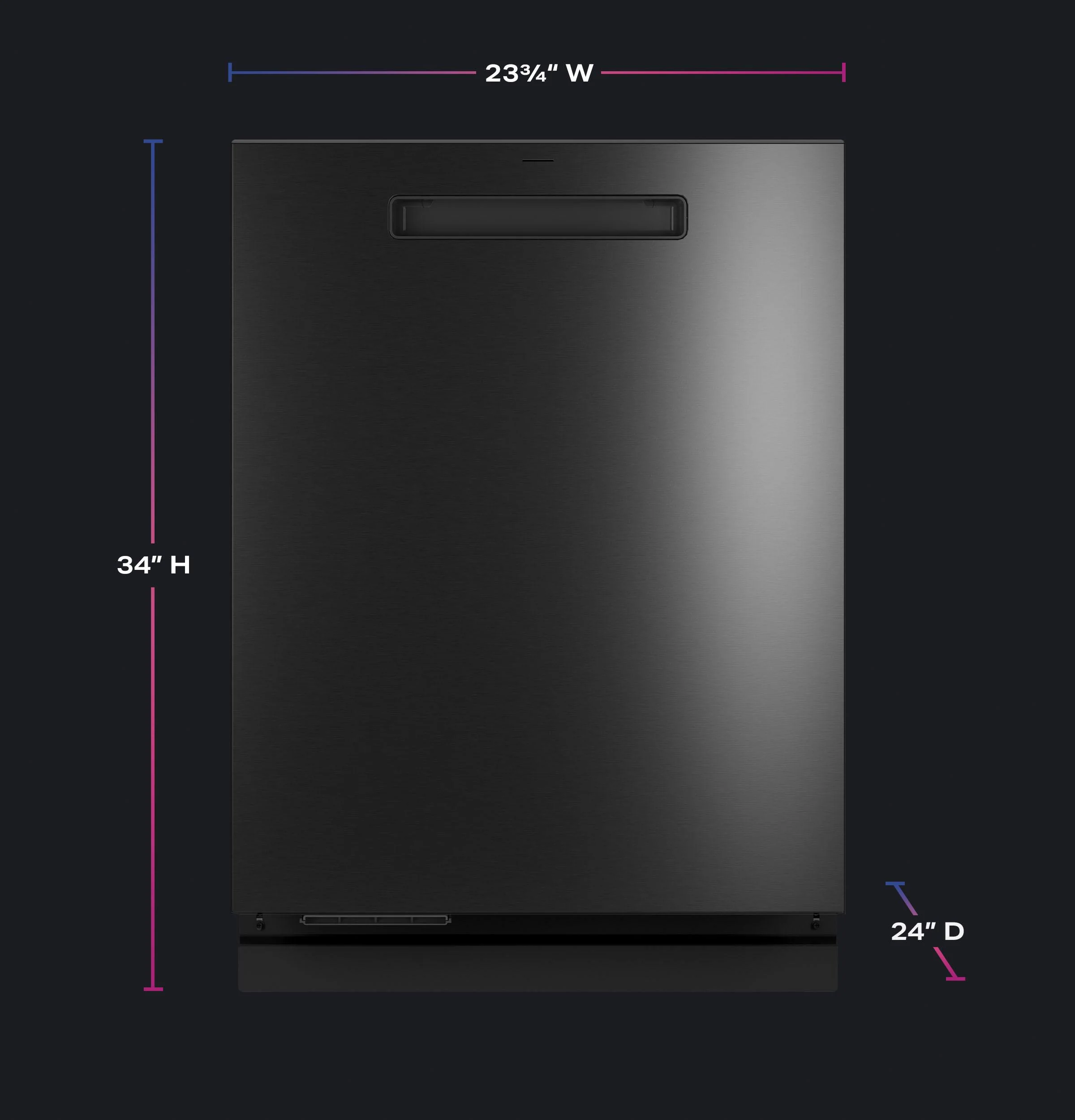 PDP755SBVTS GE Profile™ ENERGY STAR Smart UltraFresh System Dishwasher with Microban™ Antimicrobial Technology with Deep Clean Washing 3rd Rack, 42 dBA - Image 23