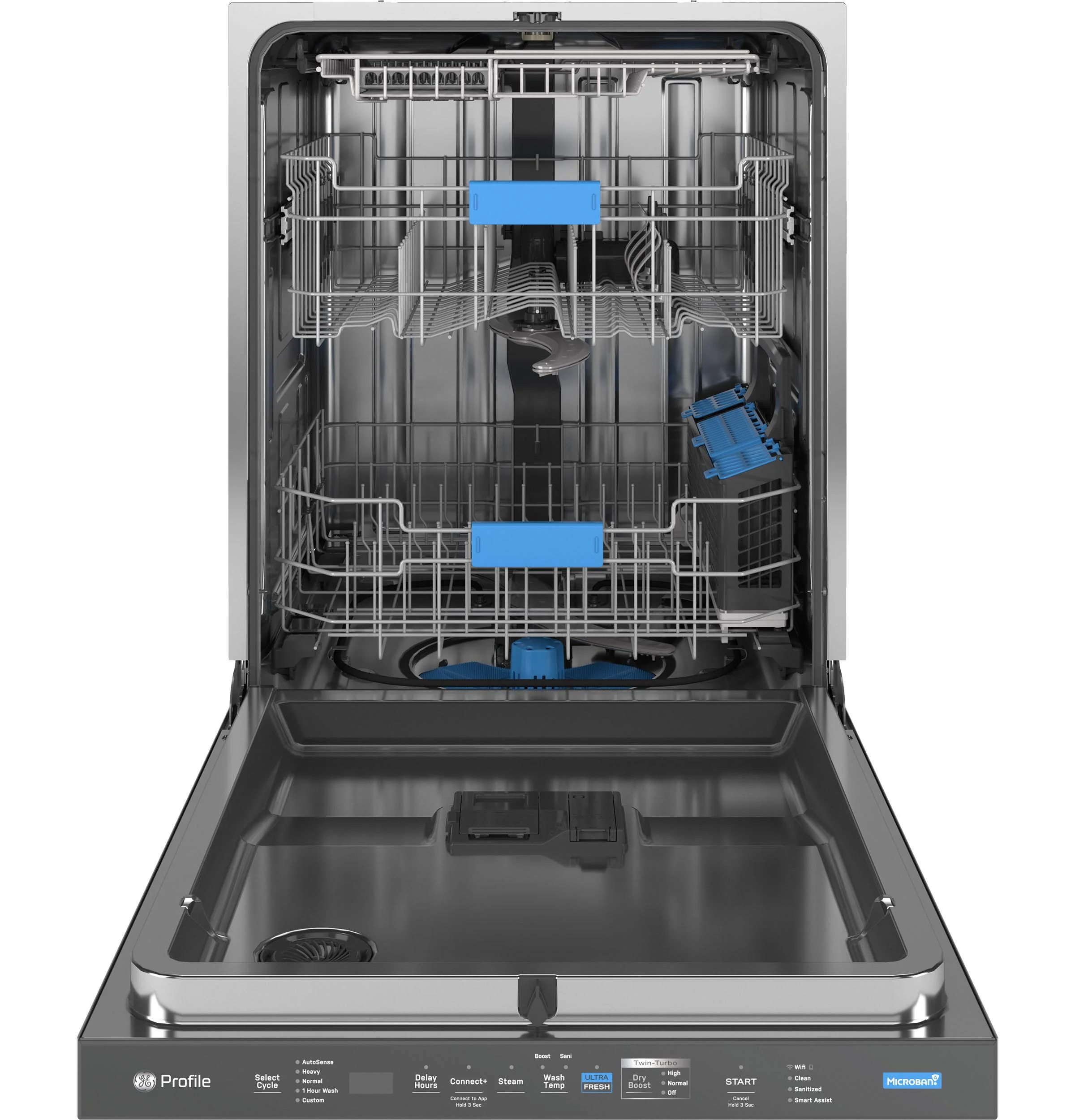 PDP755SBVTS GE Profile™ ENERGY STAR Smart UltraFresh System Dishwasher with Microban™ Antimicrobial Technology with Deep Clean Washing 3rd Rack, 42 dBA - Image 3