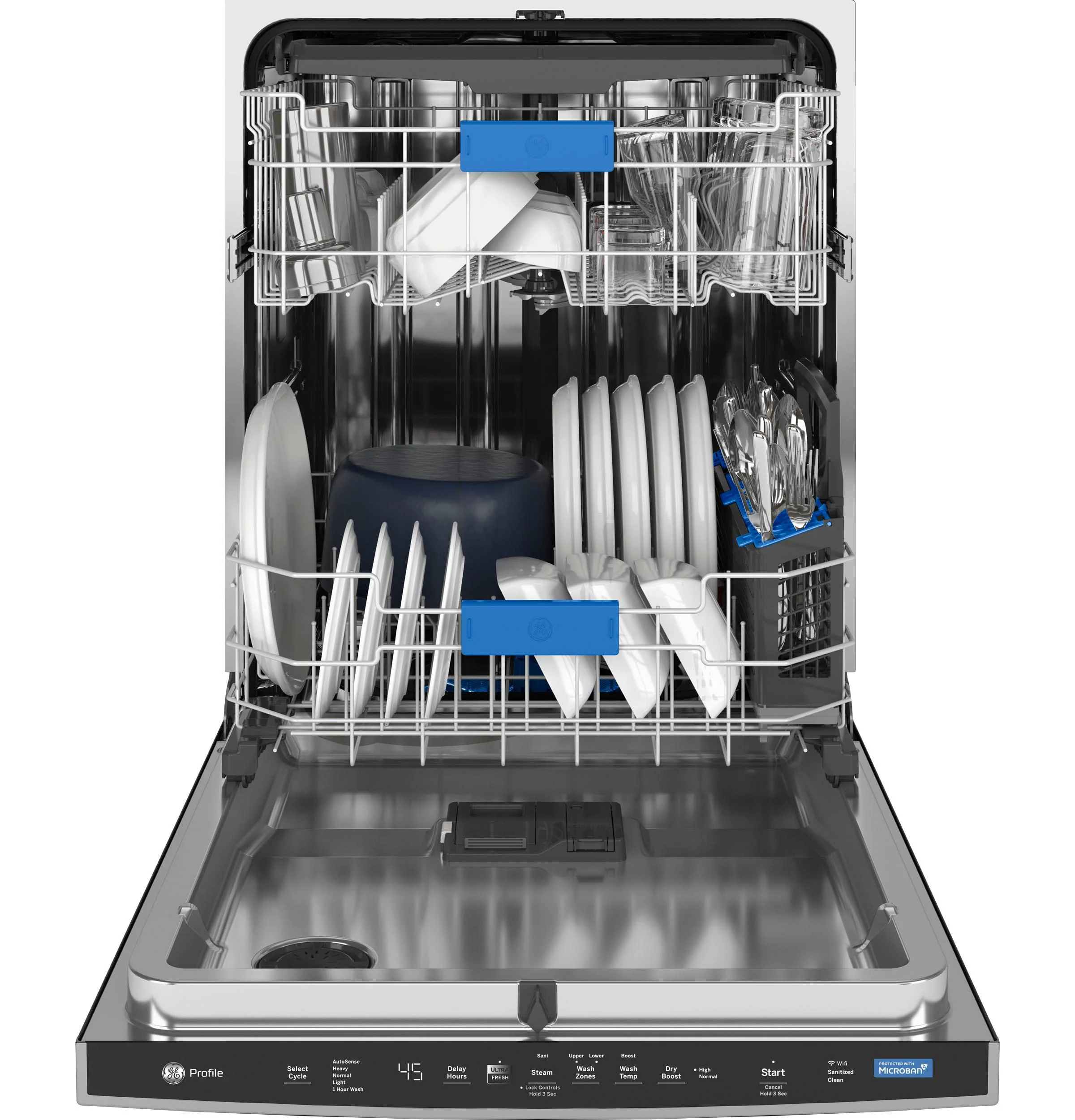 GE Profile™ ENERGY STAR® UltraFresh System Dishwasher with Stainless Steel Interior - Image 4