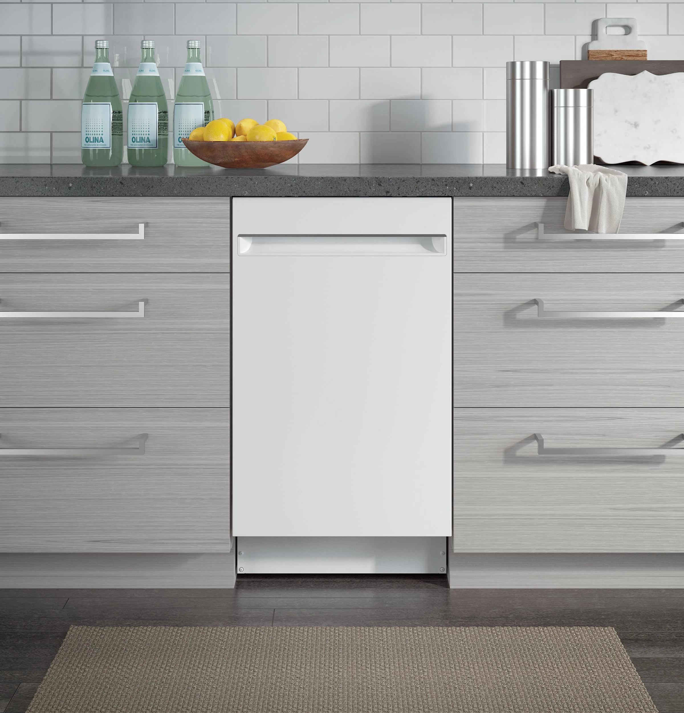 PDT145SGLWW GE Profile™ ENERGY STAR® 18" ADA Compliant Stainless Steel Interior Dishwasher with Sanitize Cycle - Image 6