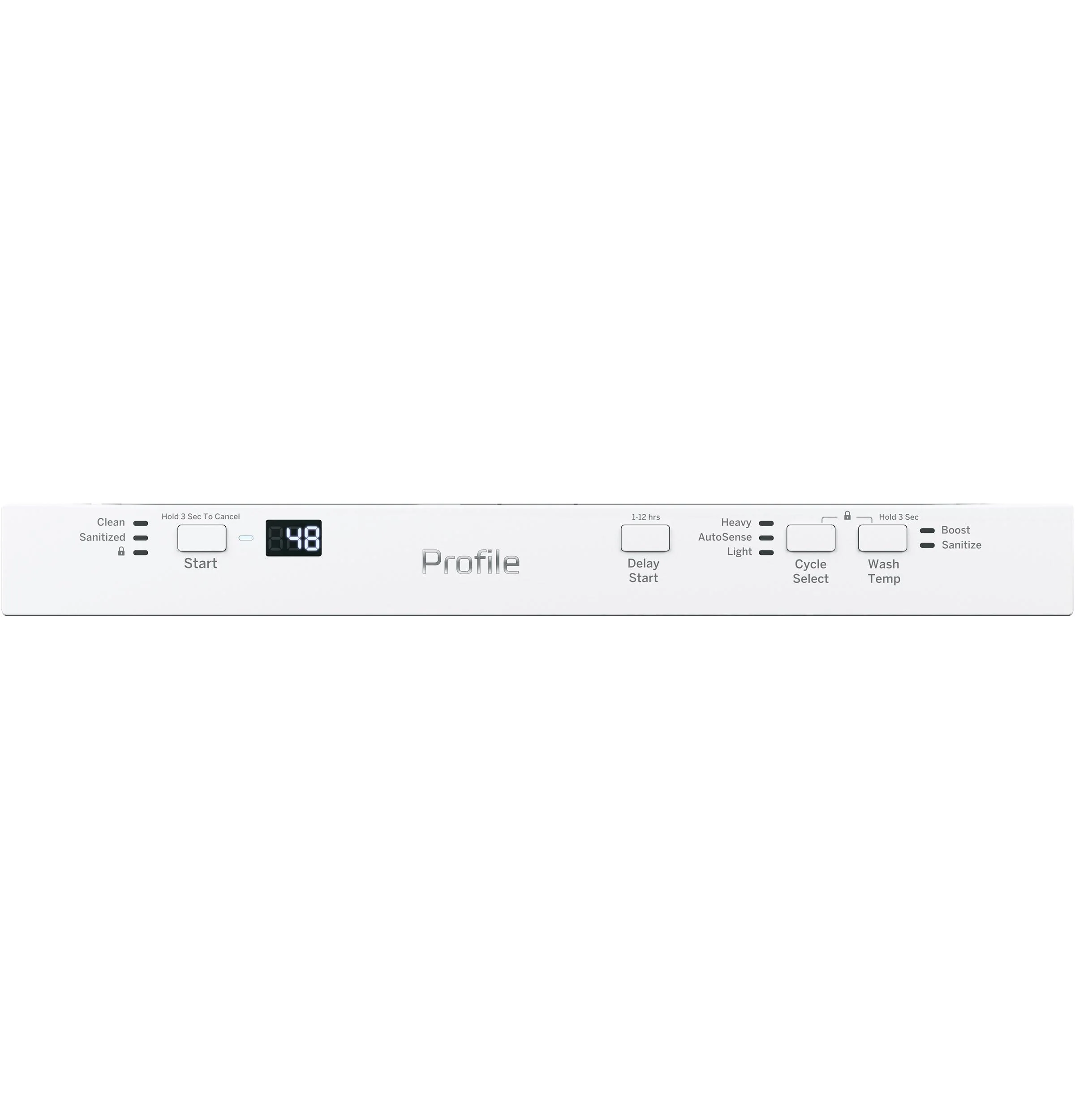 PDT145SGLWW GE Profile™ ENERGY STAR® 18" ADA Compliant Stainless Steel Interior Dishwasher with Sanitize Cycle - Image 9