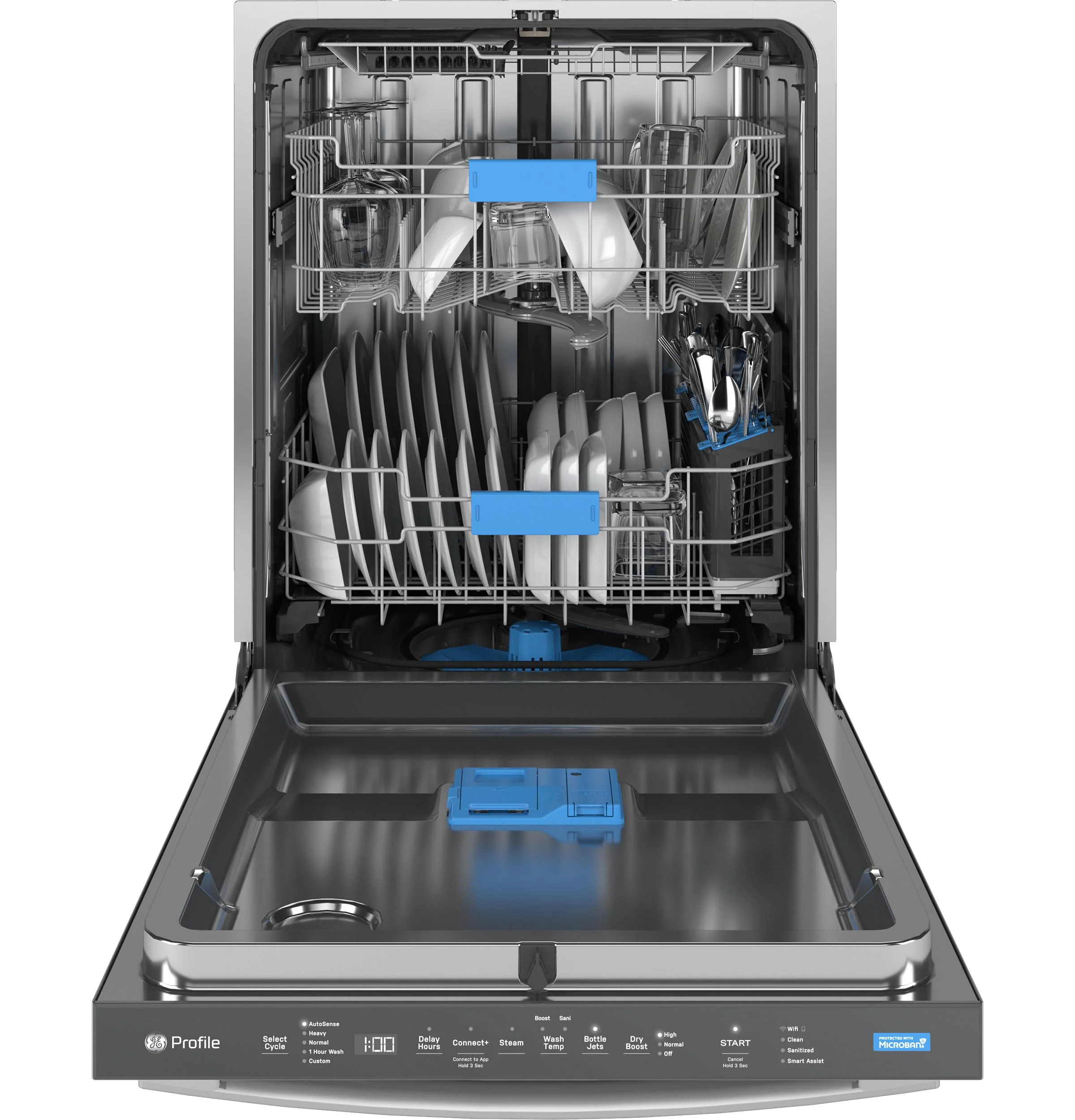 PDT715SYVFS GE Profile™ ENERGY STAR® Fingerprint Resistant Top Control Stainless Interior Dishwasher with Microban™ Antimicrobial Technology - Image 4