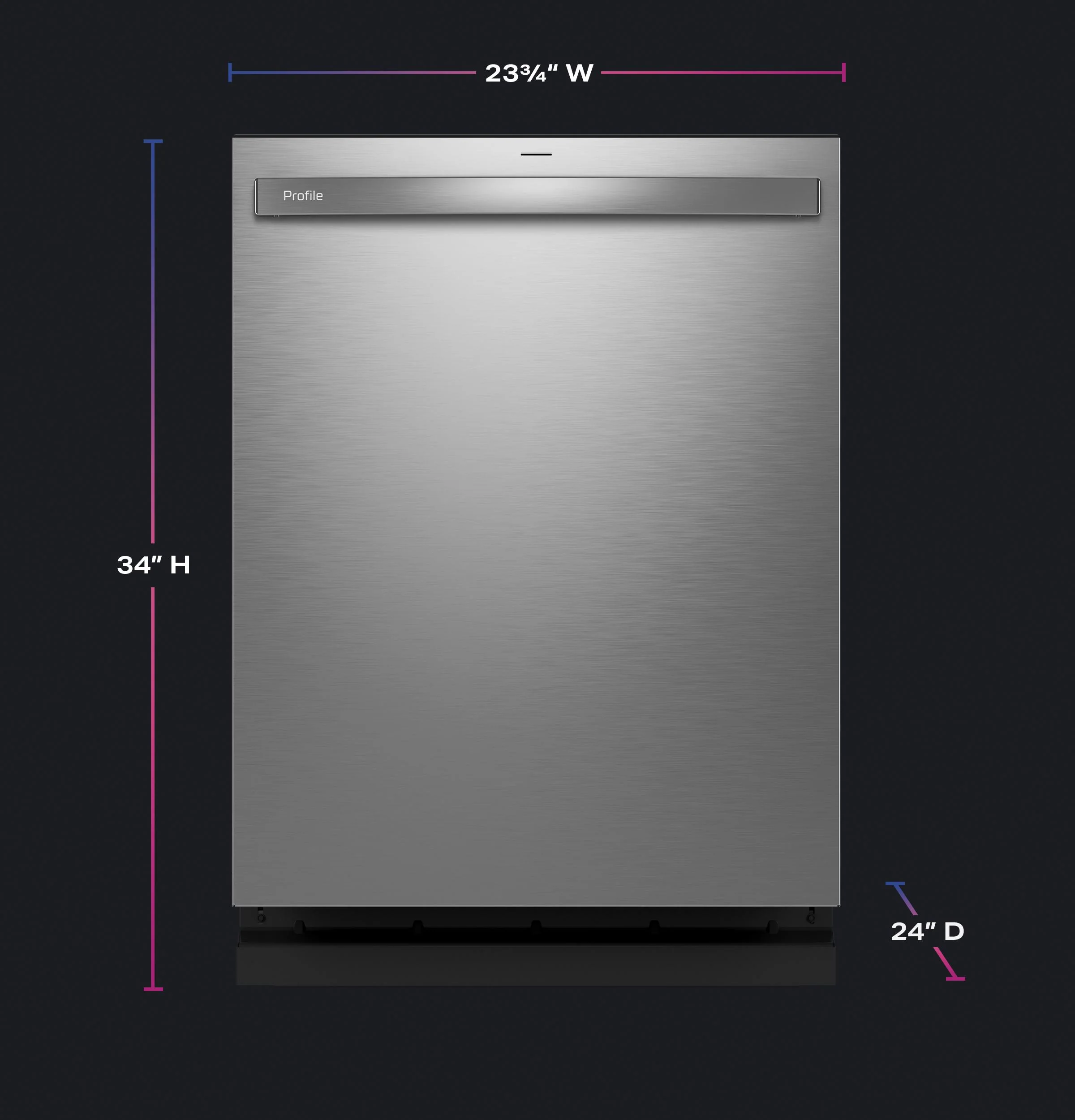 PDT715SYVFS GE Profile™ ENERGY STAR® Fingerprint Resistant Top Control Stainless Interior Dishwasher with Microban™ Antimicrobial Technology - Image 7