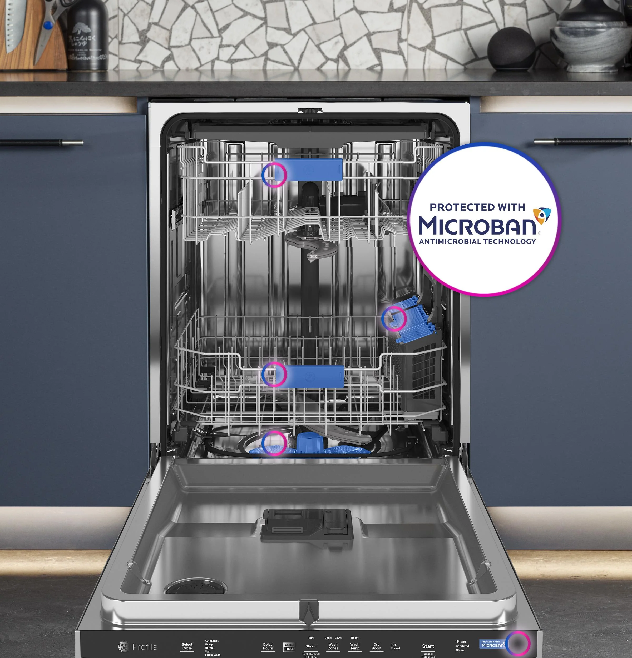 GE Profile™ ENERGY STAR® UltraFresh System Dishwasher with Stainless Steel Interior - Image 44