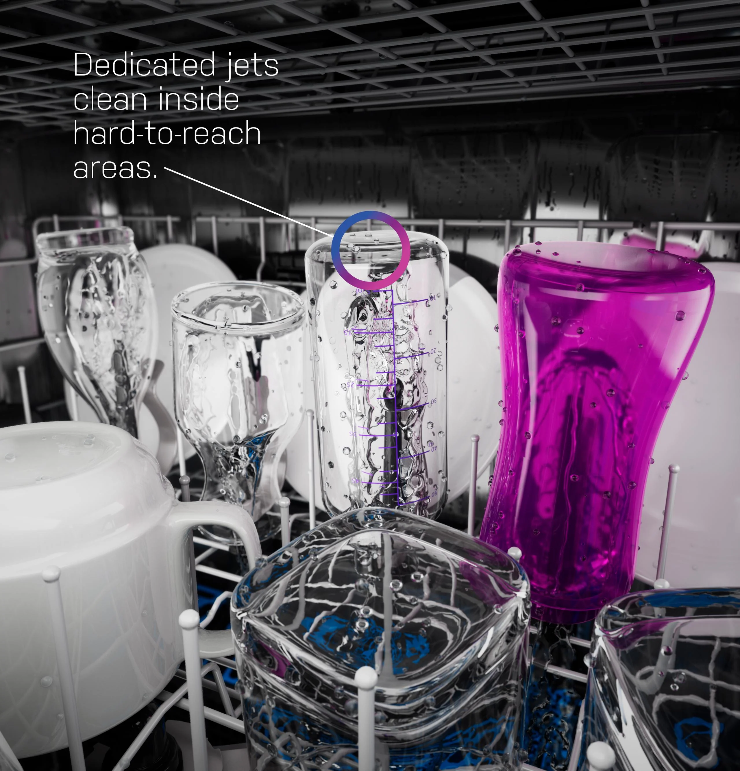 PDT755SYVFS GE Profile™ ENERGY STAR Smart UltraFresh System Dishwasher with Microban™ Antimicrobial Technology with Deep Clean Washing 3rd Rack, 42 dBA - Image 12