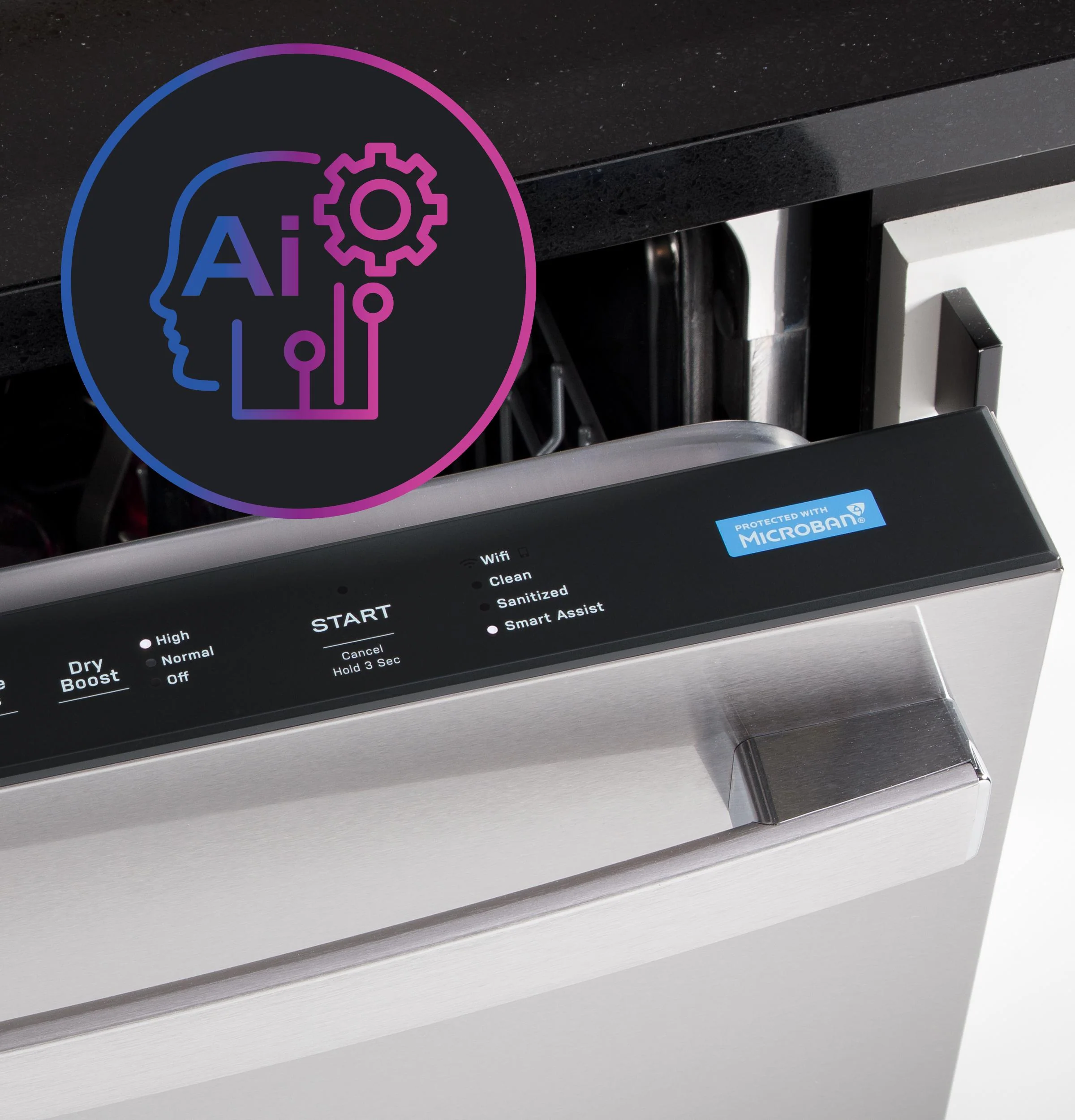 PDT755SYVFS GE Profile™ ENERGY STAR Smart UltraFresh System Dishwasher with Microban™ Antimicrobial Technology with Deep Clean Washing 3rd Rack, 42 dBA - Image 13