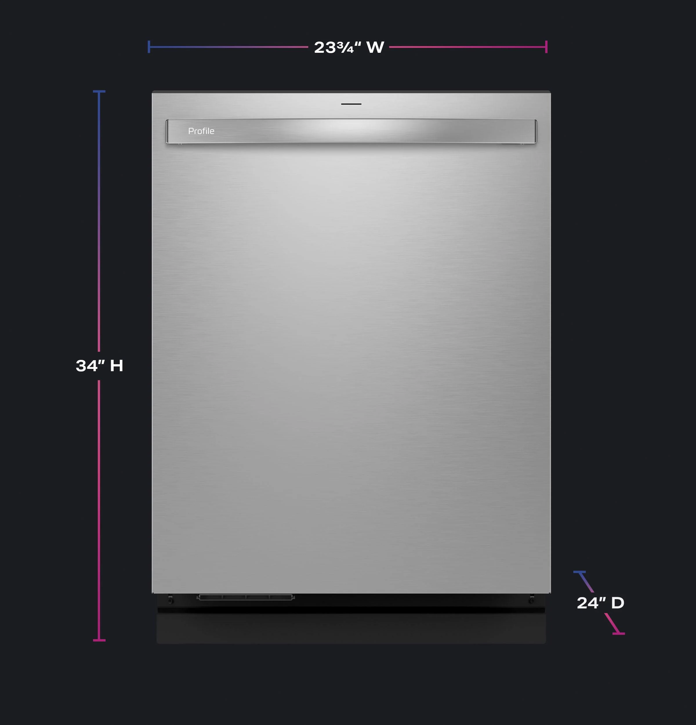 PDT755SYVFS GE Profile™ ENERGY STAR Smart UltraFresh System Dishwasher with Microban™ Antimicrobial Technology with Deep Clean Washing 3rd Rack, 42 dBA - Image 25