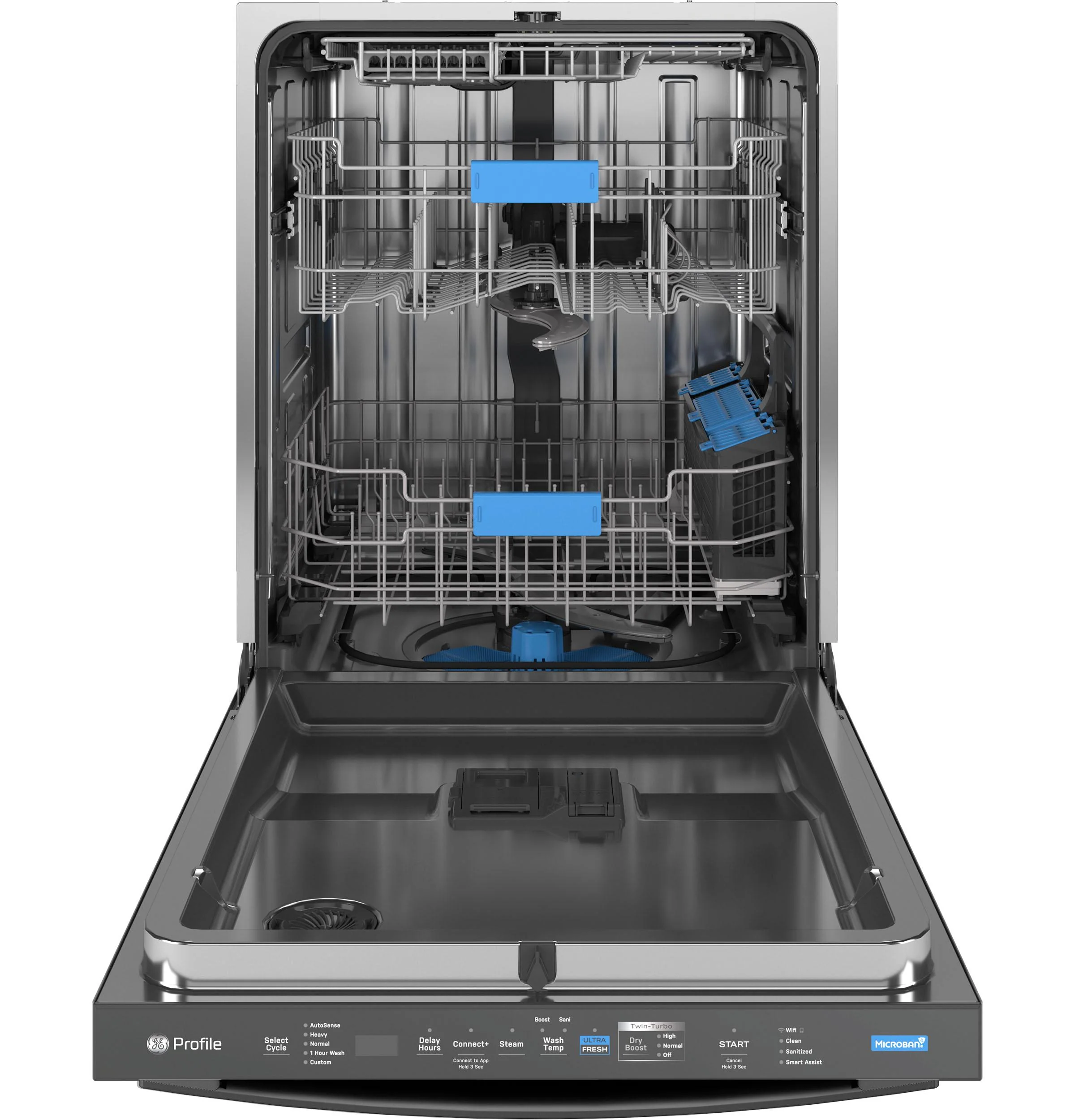 PDT795SBVTS GE Profile™ ENERGY STAR Smart UltraFresh System Dishwasher with Microban™ Antimicrobial Technology with Deep Clean Washing 3rd Rack, 39 dBA - Image 2