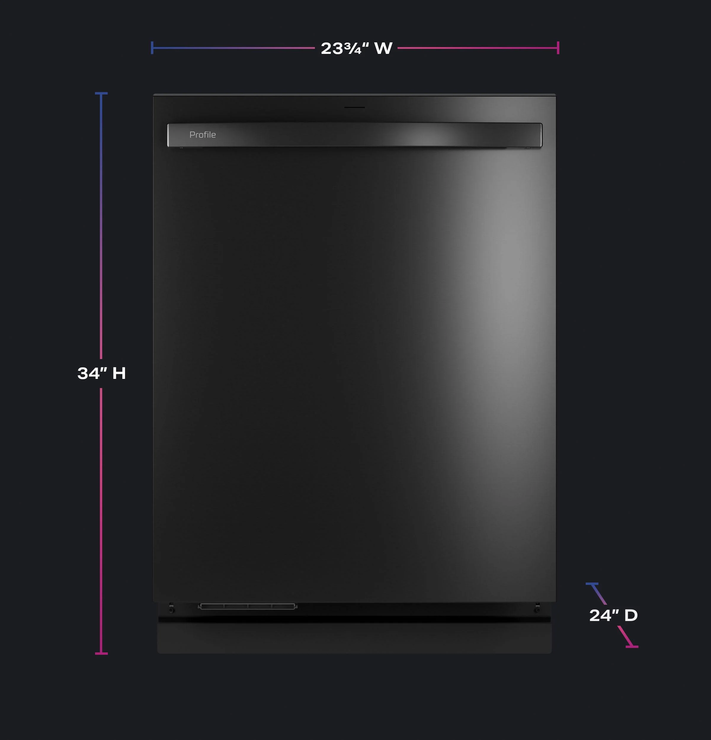 PDT795SBVTS GE Profile™ ENERGY STAR Smart UltraFresh System Dishwasher with Microban™ Antimicrobial Technology with Deep Clean Washing 3rd Rack, 39 dBA - Image 23