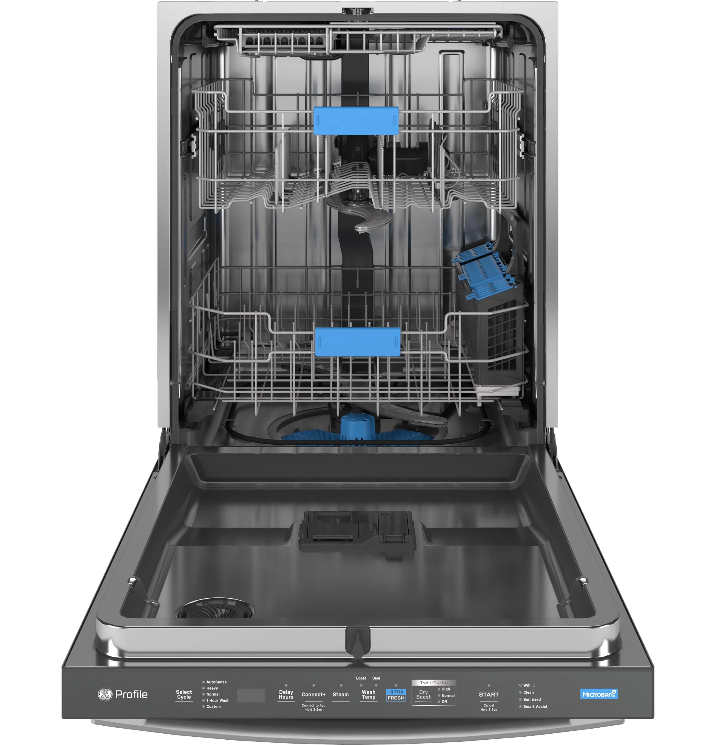 PDT795SYVFS GE Profile™ ENERGY STAR Smart UltraFresh System Dishwasher with Microban™ Antimicrobial Technology with Deep Clean Washing 3rd Rack, 39 dBA - Image 3