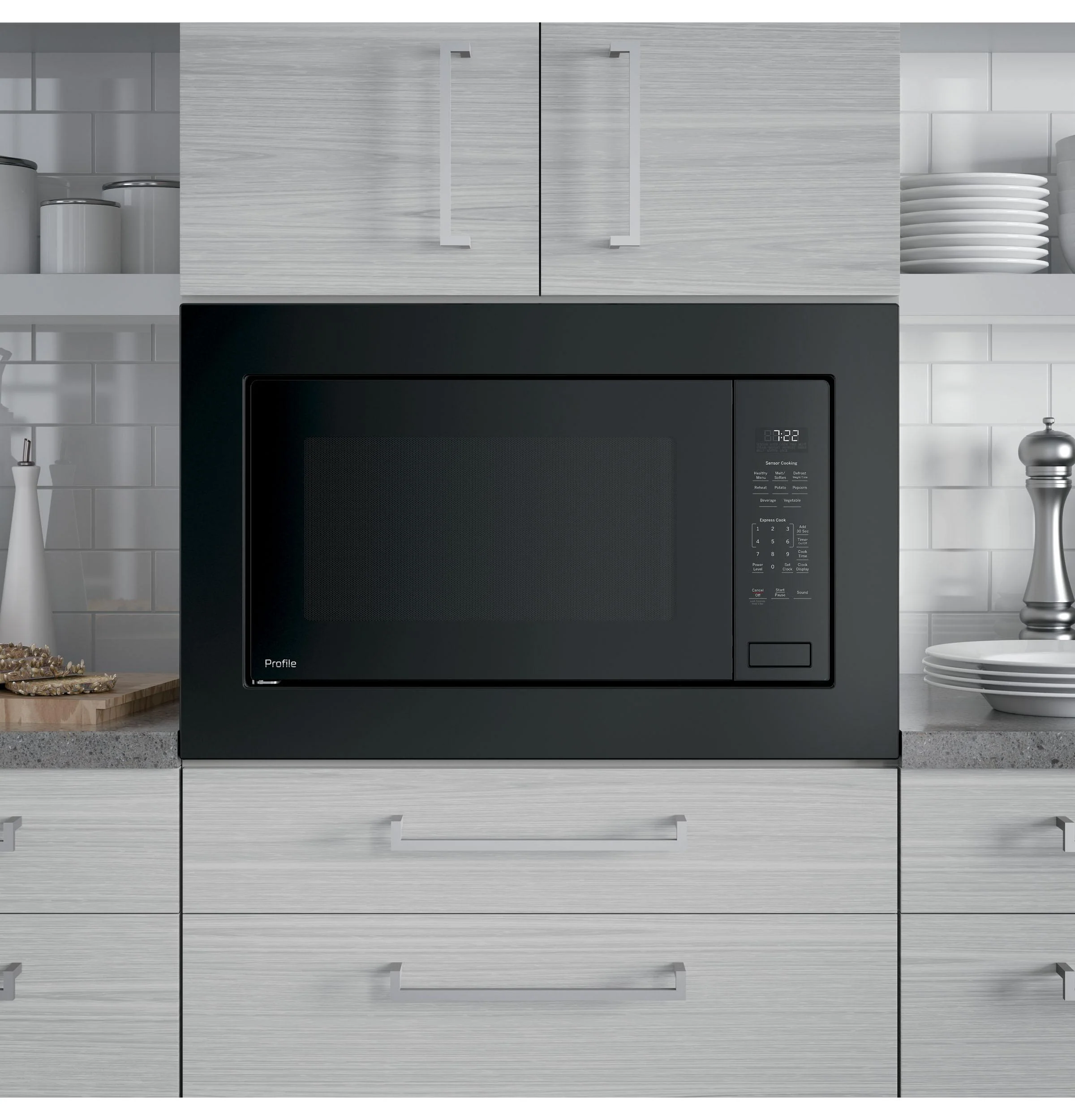PEB7227DLBB GE Profile™ 2.2 Cu. Ft. Built-In Sensor Microwave Oven - Image 5