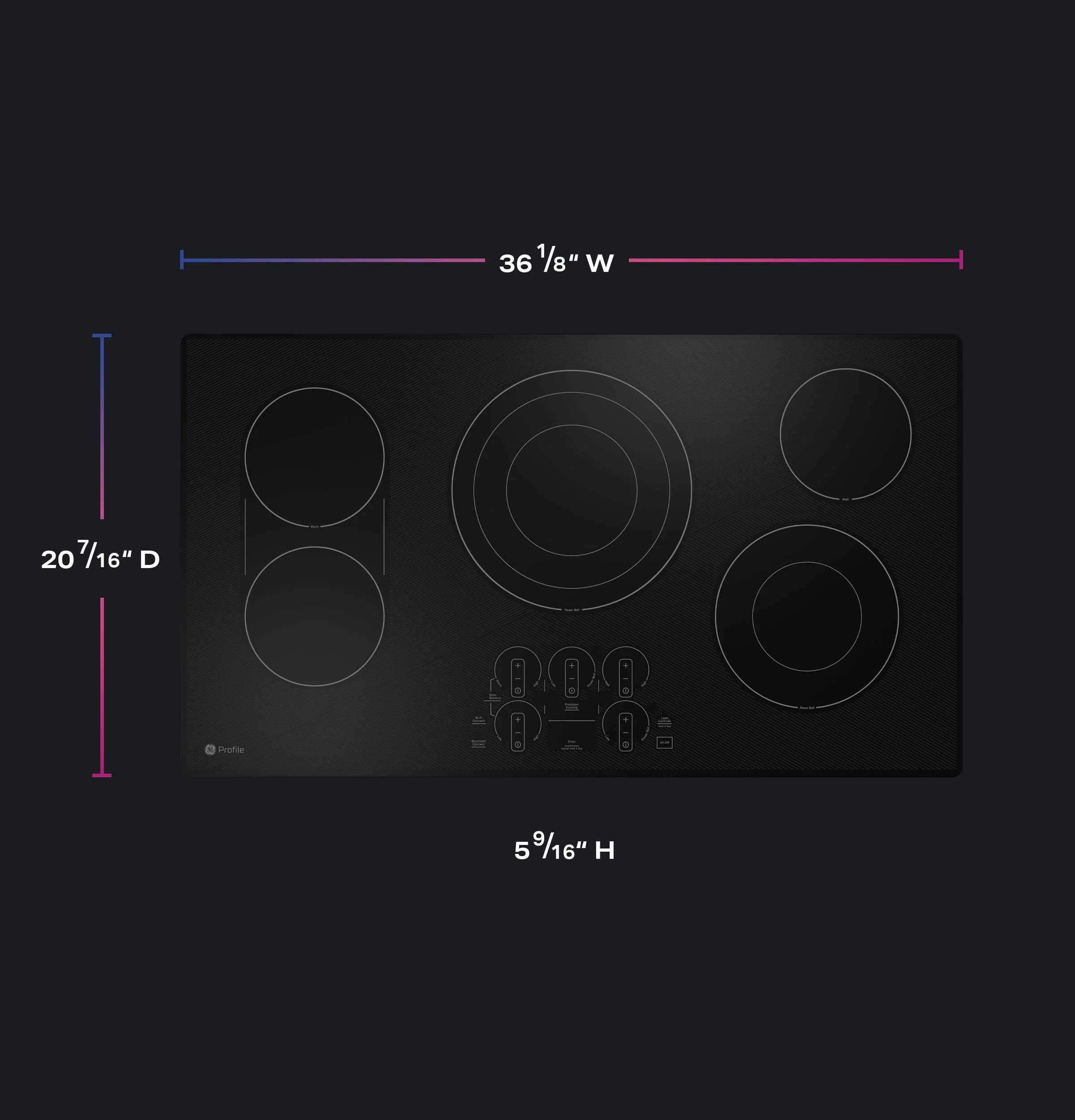 PEP7036DTBB GE Profile™ 36" Built-In Touch Control Electric Cooktop - Image 22