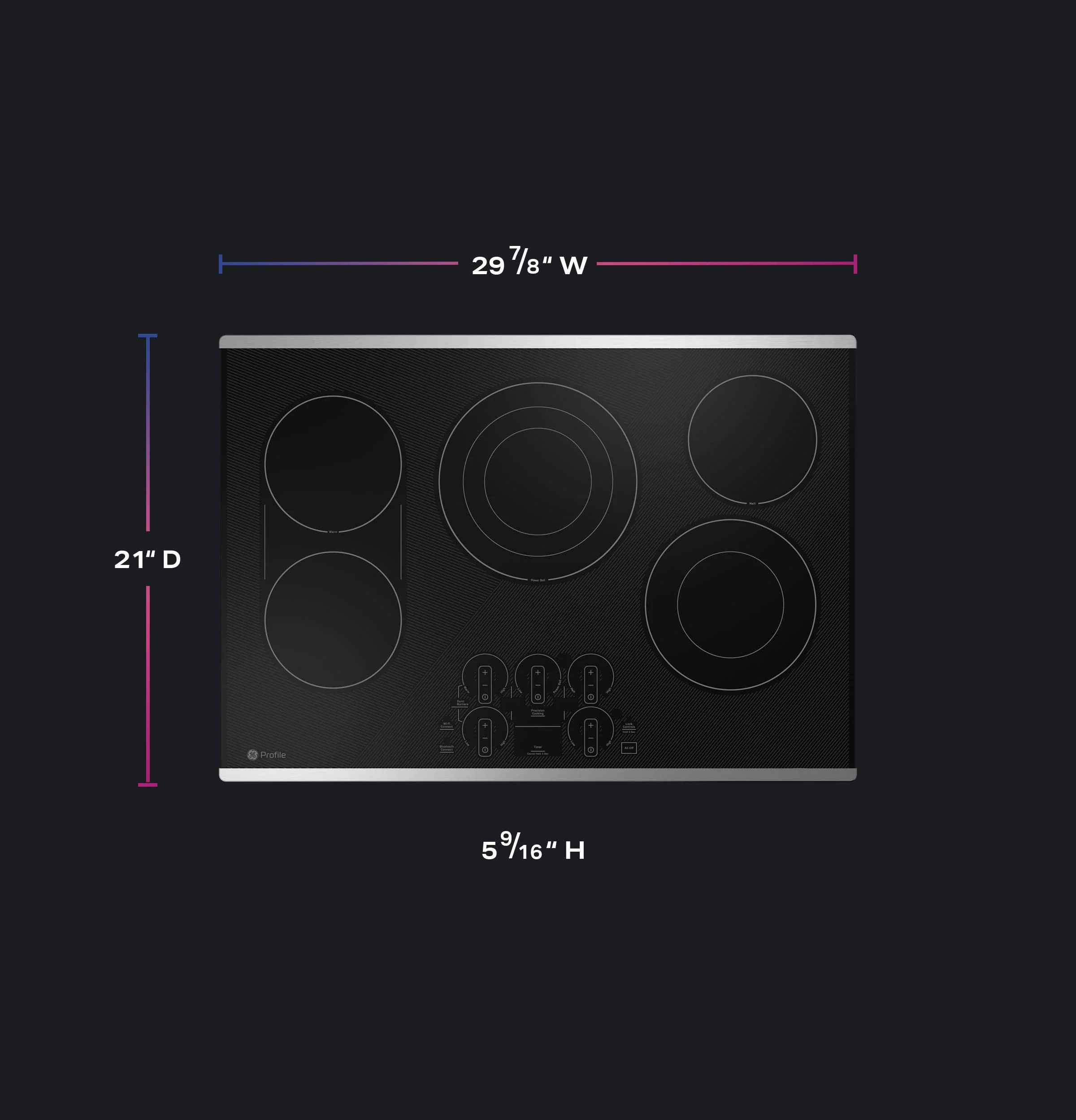 PEP9030STSS GE Profile™ 30" Built-In Touch Control Electric Cooktop - Image 21