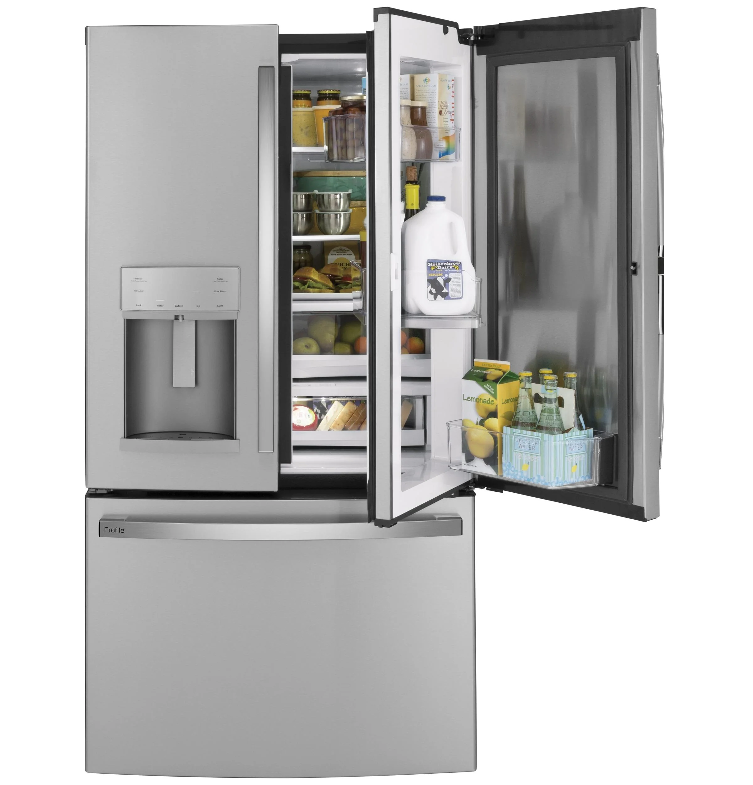PFD28KYNFS GE Profile™ 27.7 Cu. Ft. Fingerprint Resistant French-Door Refrigerator with Door In Door and Hands-Free AutoFill - Image 12