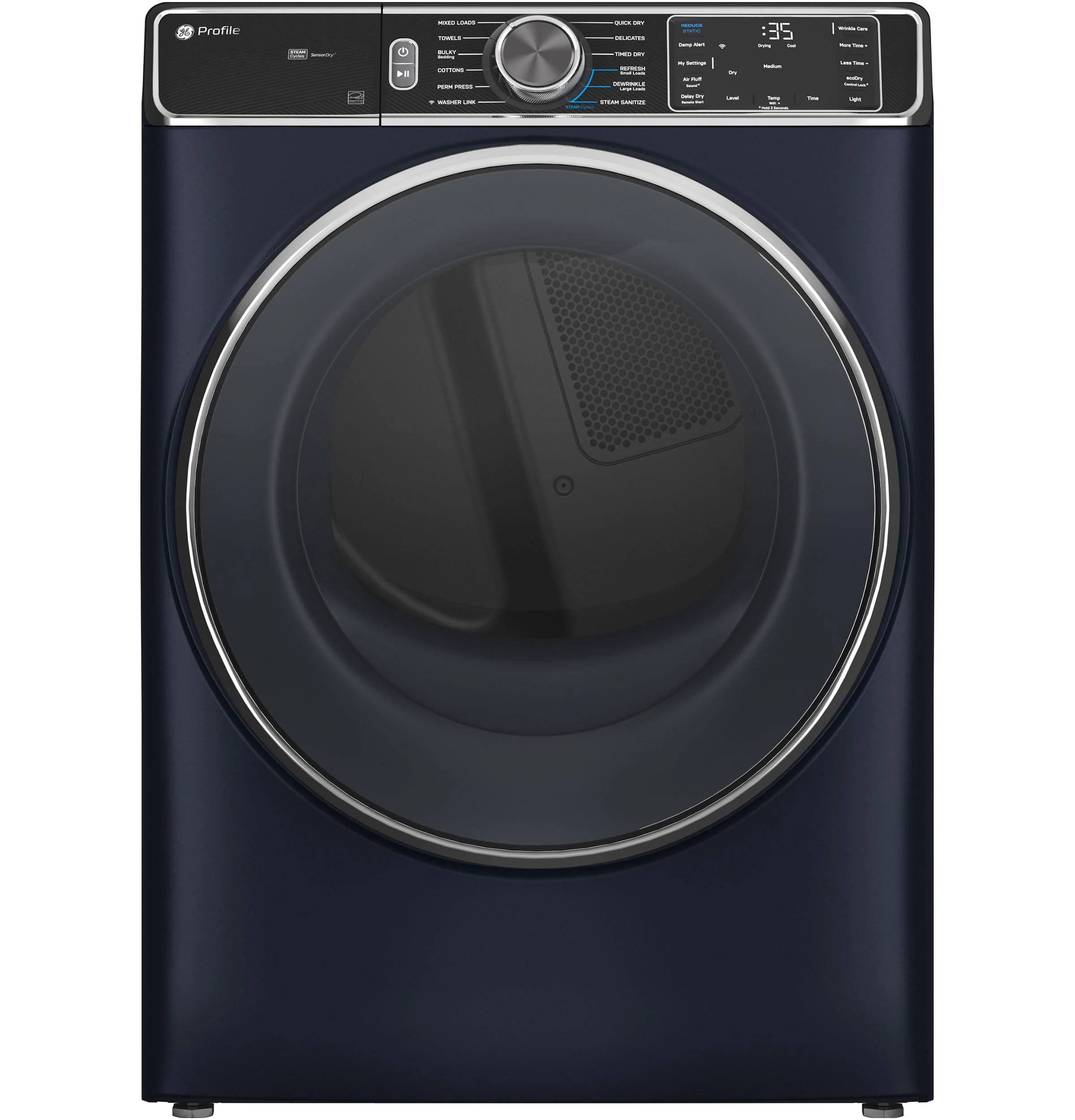 PFD87ESPVRS GE Profile™ 7.8 cu. ft. Capacity Smart Front Load Electric Dryer with Steam and Sanitize Cycle - Image 10
