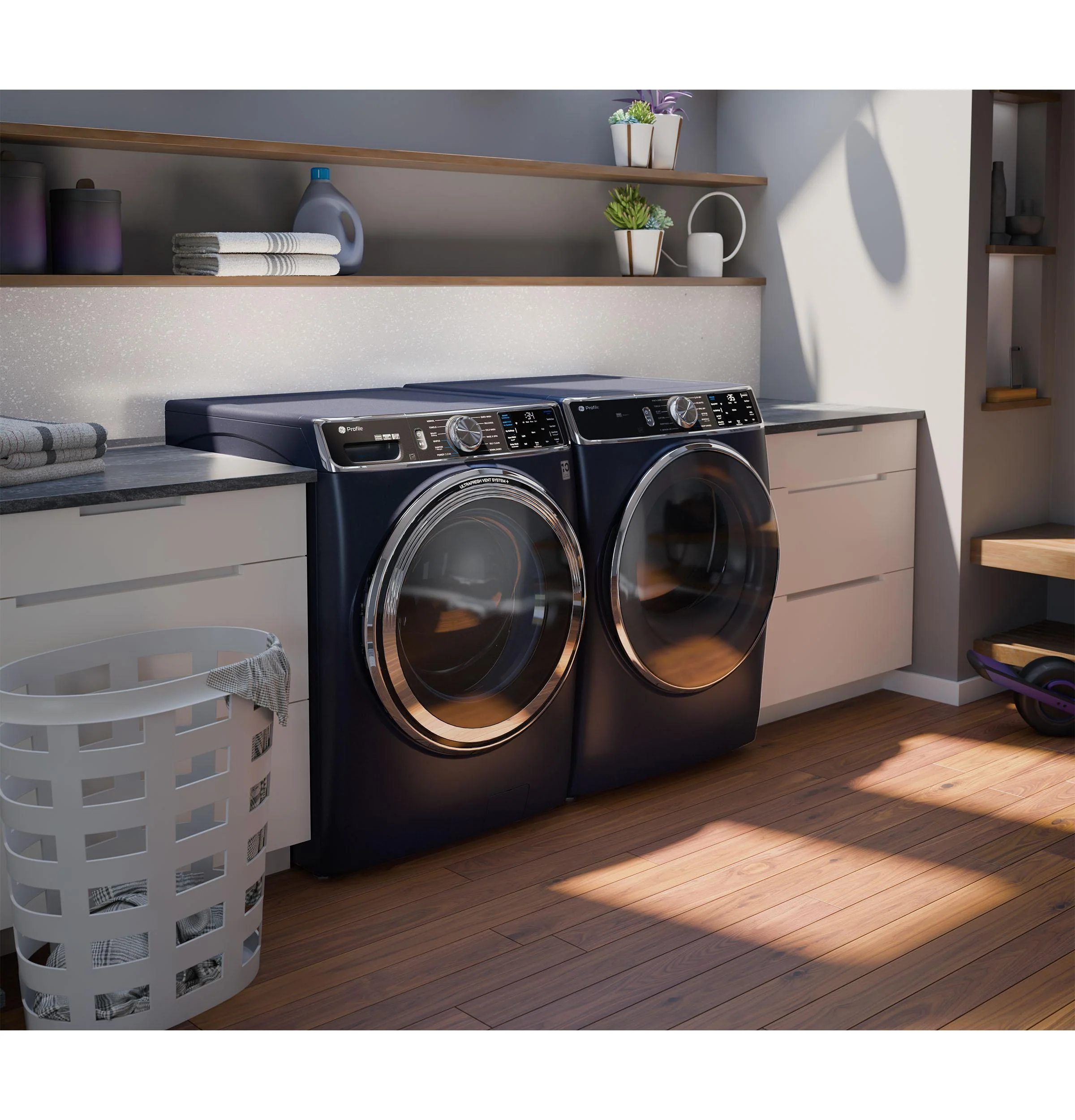 PFD87ESPVRS GE Profile™ 7.8 cu. ft. Capacity Smart Front Load Electric Dryer with Steam and Sanitize Cycle - Image 18
