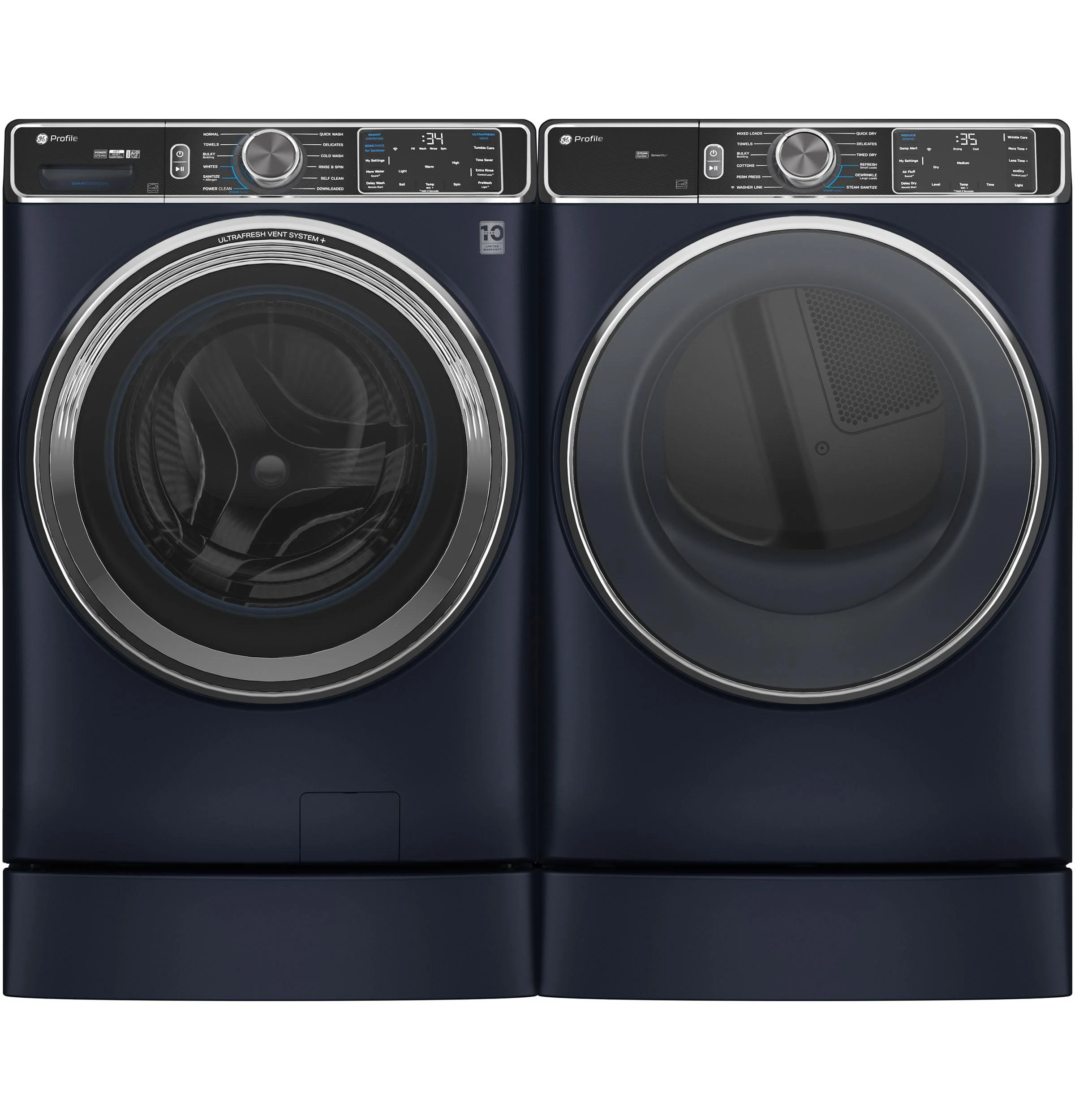 PFD87ESPVRS GE Profile™ 7.8 cu. ft. Capacity Smart Front Load Electric Dryer with Steam and Sanitize Cycle - Image 20