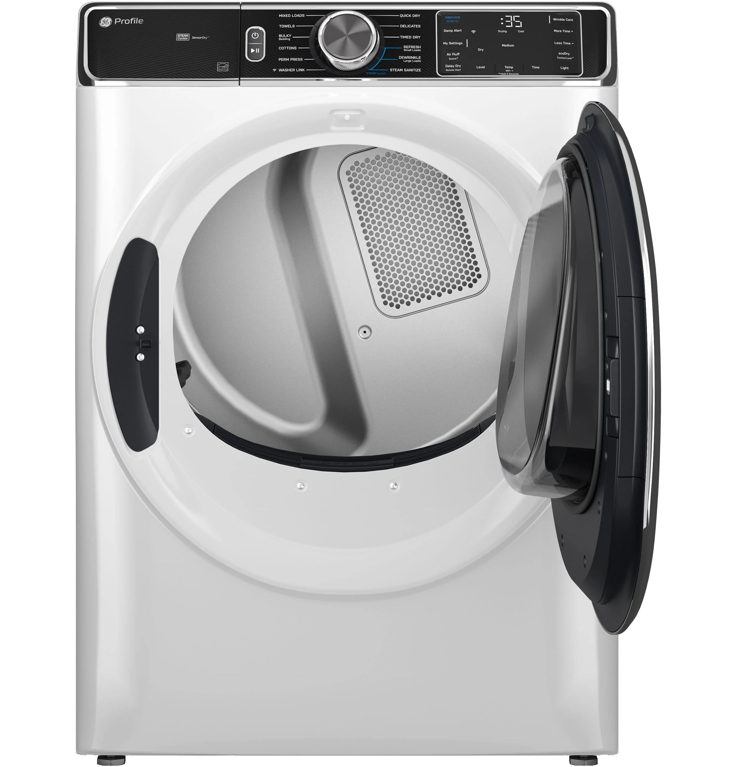 PFD87ESSVWW GE Profile™ 7.8 cu. ft. Capacity Smart Front Load Electric Dryer with Steam and Sanitize Cycle - Image 11