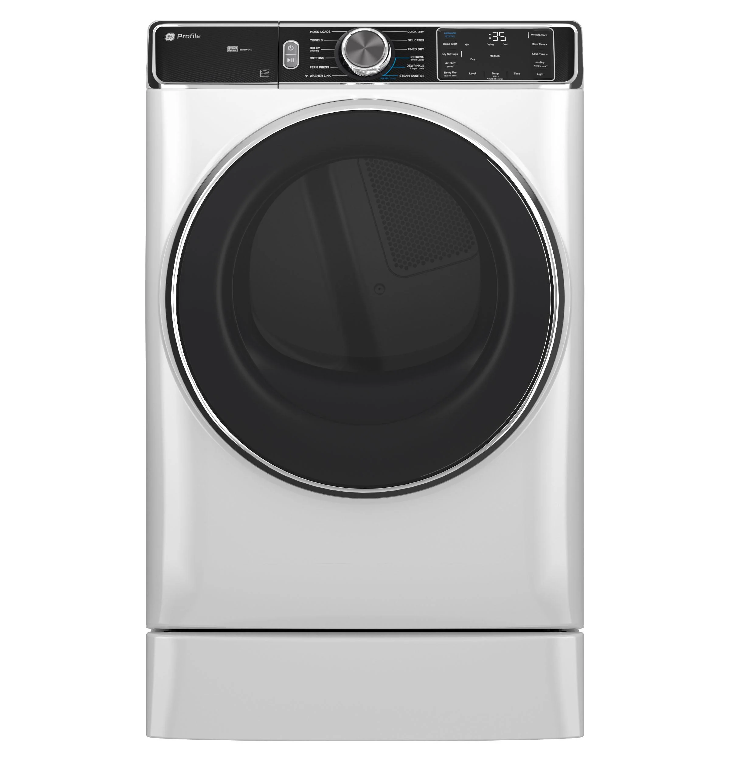 PFD87ESSVWW GE Profile™ 7.8 cu. ft. Capacity Smart Front Load Electric Dryer with Steam and Sanitize Cycle - Image 15