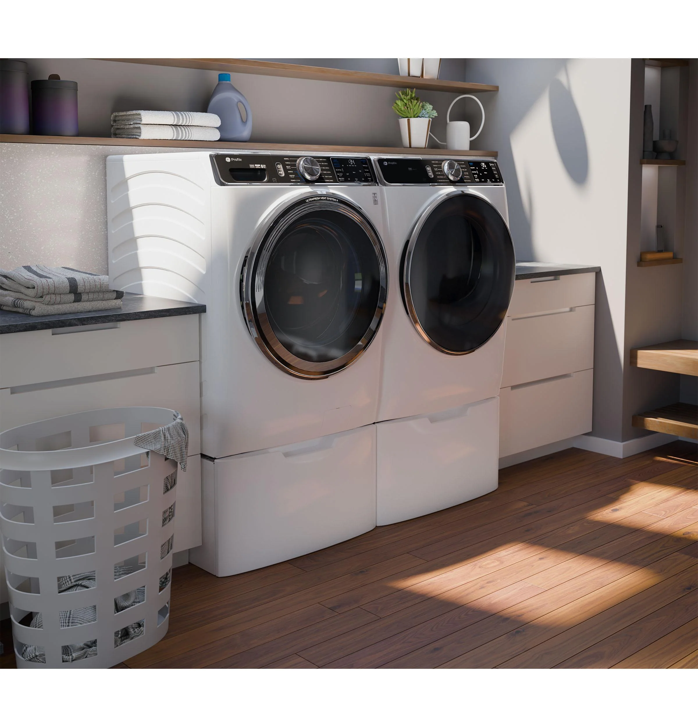 PFD87ESSVWW GE Profile™ 7.8 cu. ft. Capacity Smart Front Load Electric Dryer with Steam and Sanitize Cycle - Image 18