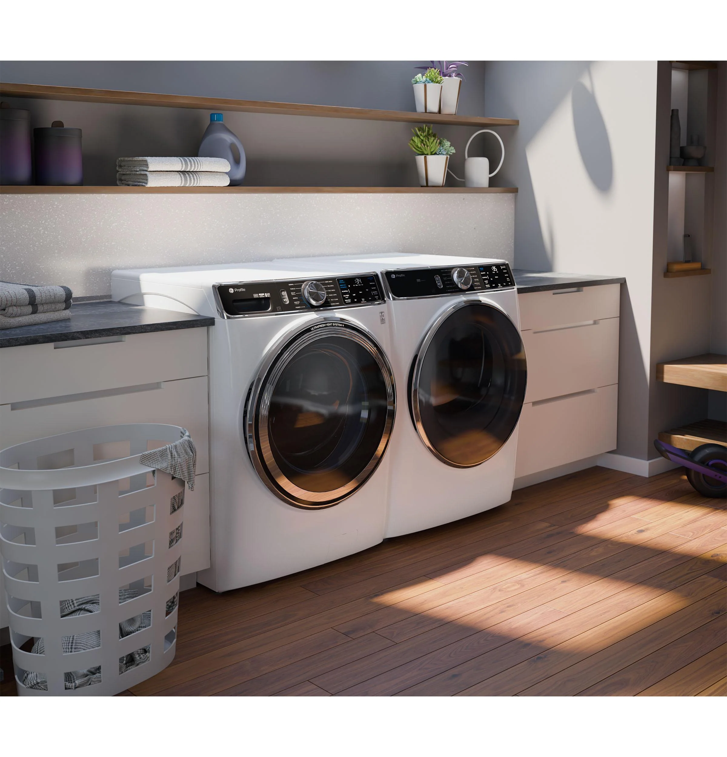 PFD87ESSVWW GE Profile™ 7.8 cu. ft. Capacity Smart Front Load Electric Dryer with Steam and Sanitize Cycle - Image 20