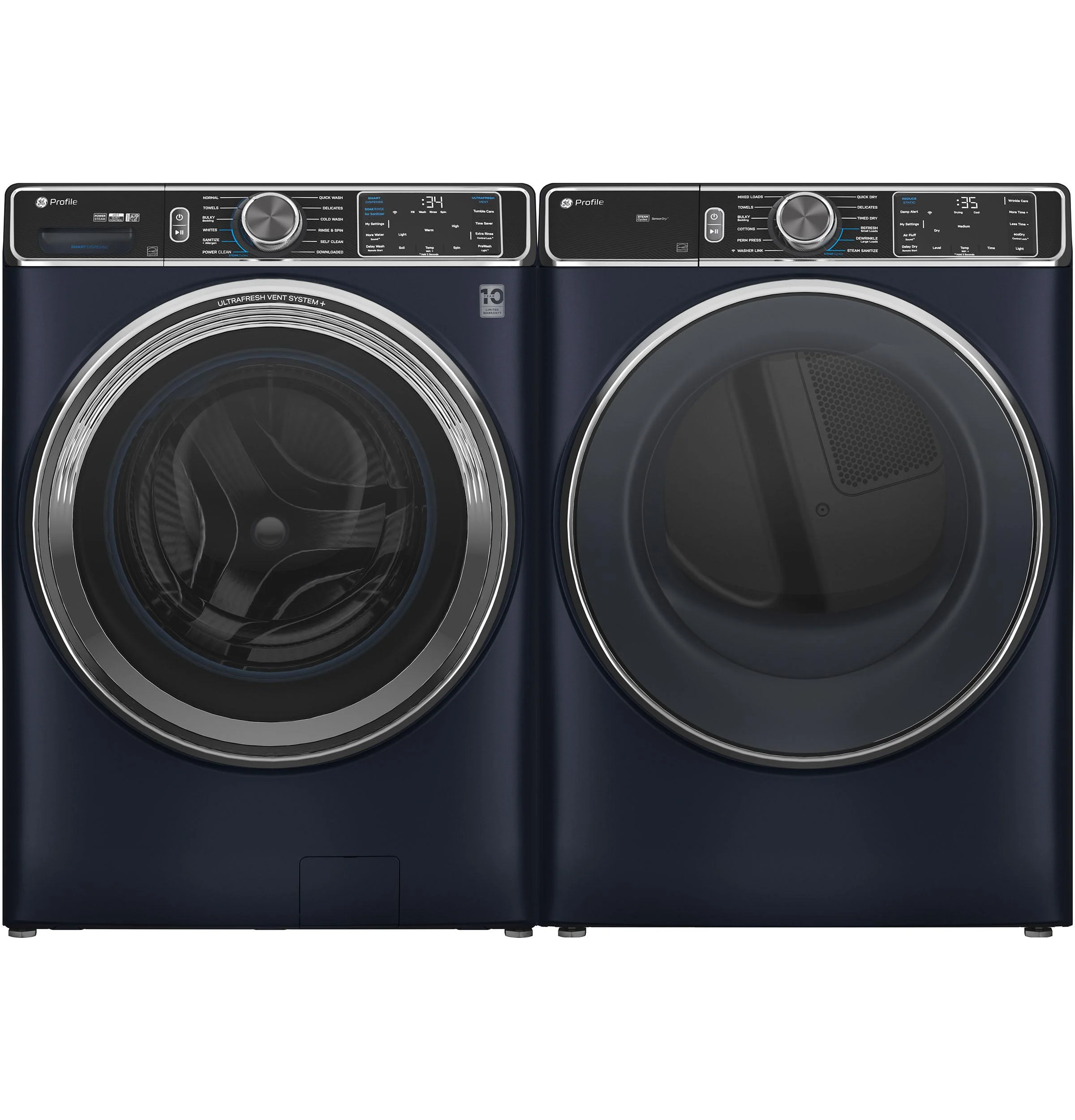 PFD87GSPVRS GE Profile™ 7.8 cu. ft. Capacity Smart Front Load Gas Dryer with Steam and Sanitize Cycle - Image 21