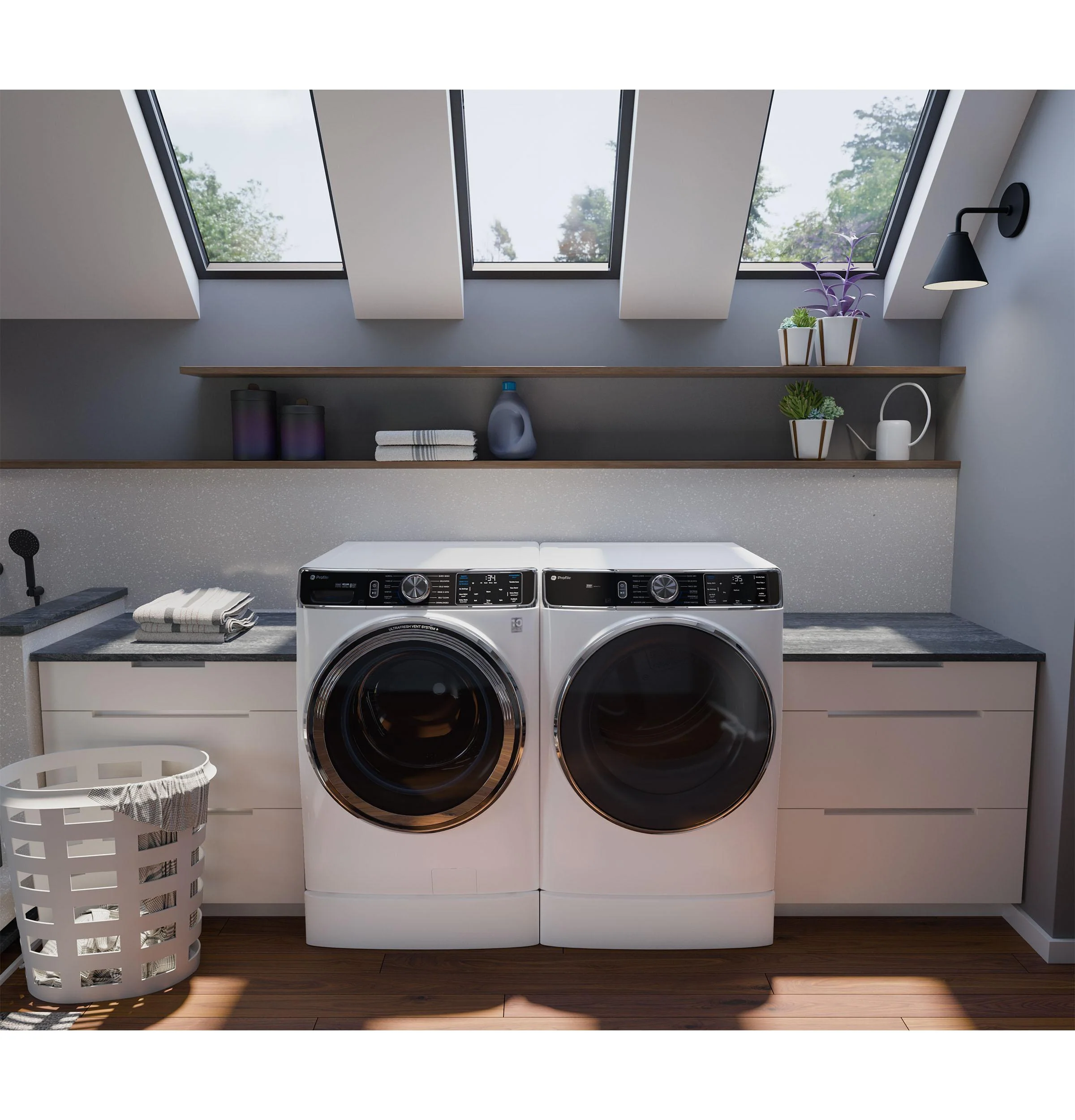 PFD87GSSVWW GE Profile™ 7.8 cu. ft. Capacity Smart Front Load Gas Dryer with Steam and Sanitize Cycle - Image 14