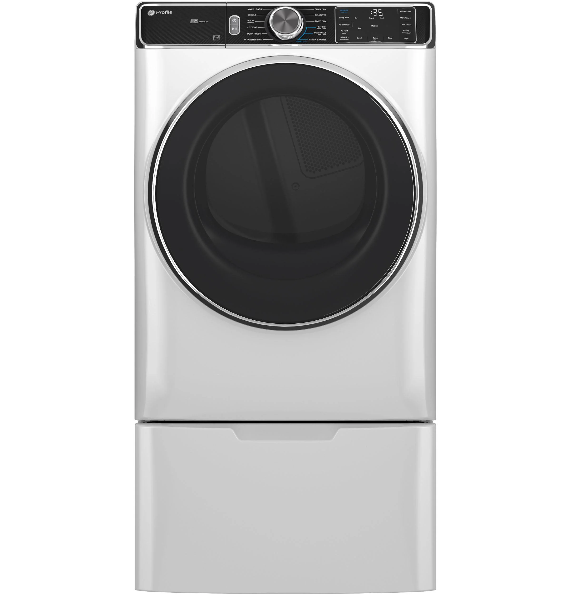PFD87GSSVWW GE Profile™ 7.8 cu. ft. Capacity Smart Front Load Gas Dryer with Steam and Sanitize Cycle - Image 17