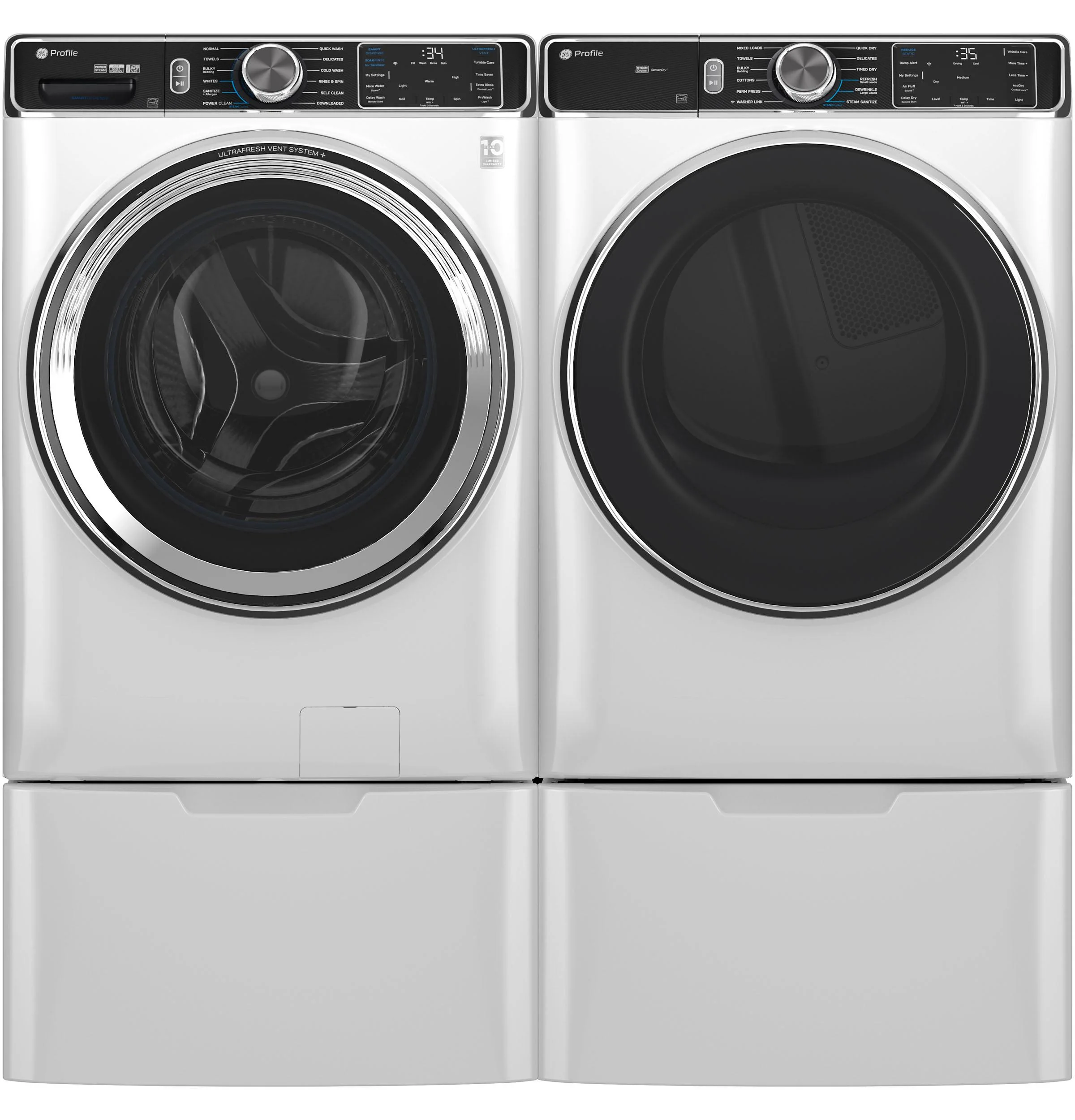 PFD87GSSVWW GE Profile™ 7.8 cu. ft. Capacity Smart Front Load Gas Dryer with Steam and Sanitize Cycle - Image 21