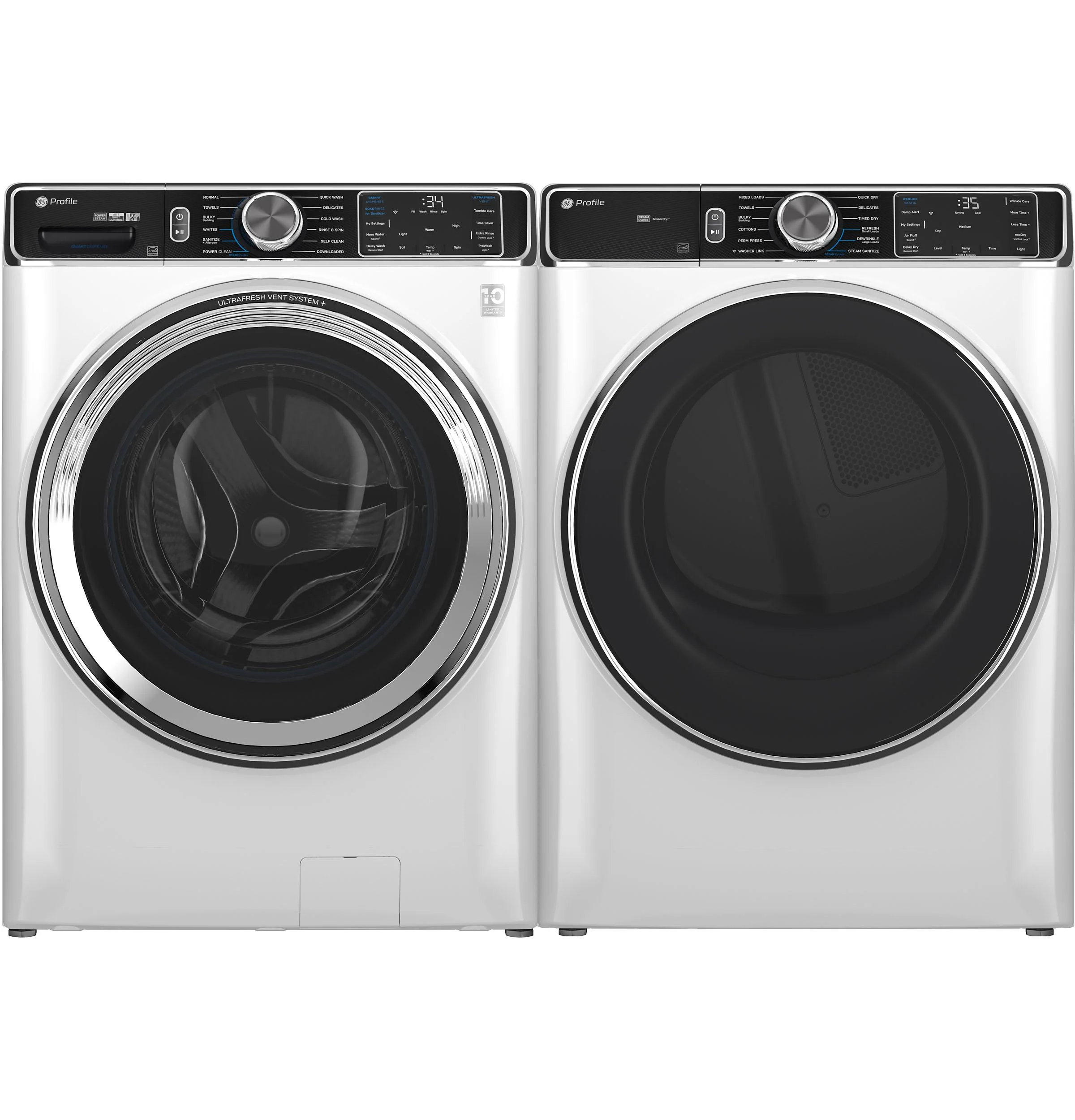 PFD87GSSVWW GE Profile™ 7.8 cu. ft. Capacity Smart Front Load Gas Dryer with Steam and Sanitize Cycle - Image 22