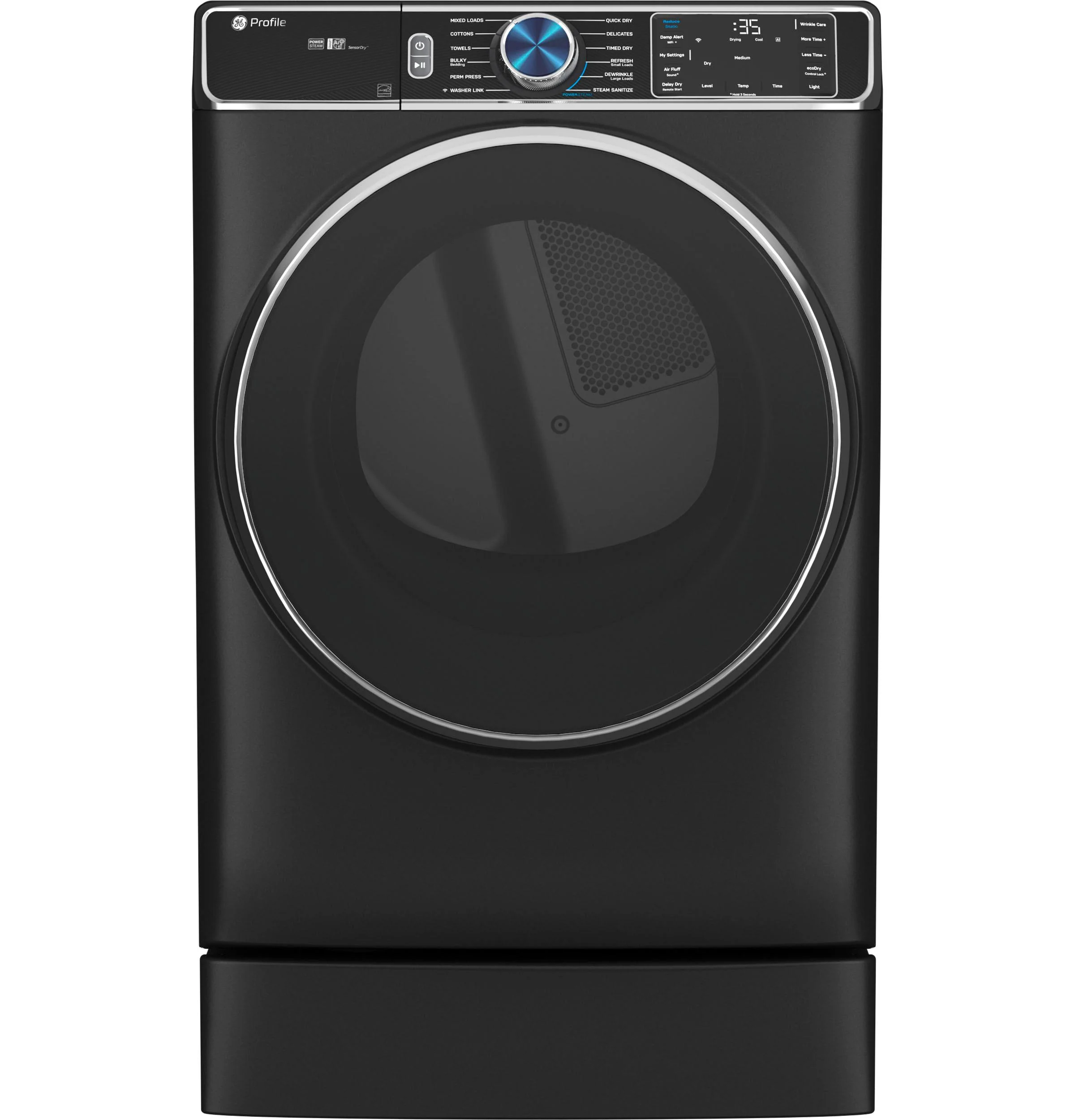 PFD95ESPTDS GE Profile™ ENERGY STAR® 7.8 cu. ft. Capacity Smart Front Load Electric Dryer with Steam and Sanitize Cycle - Image 32