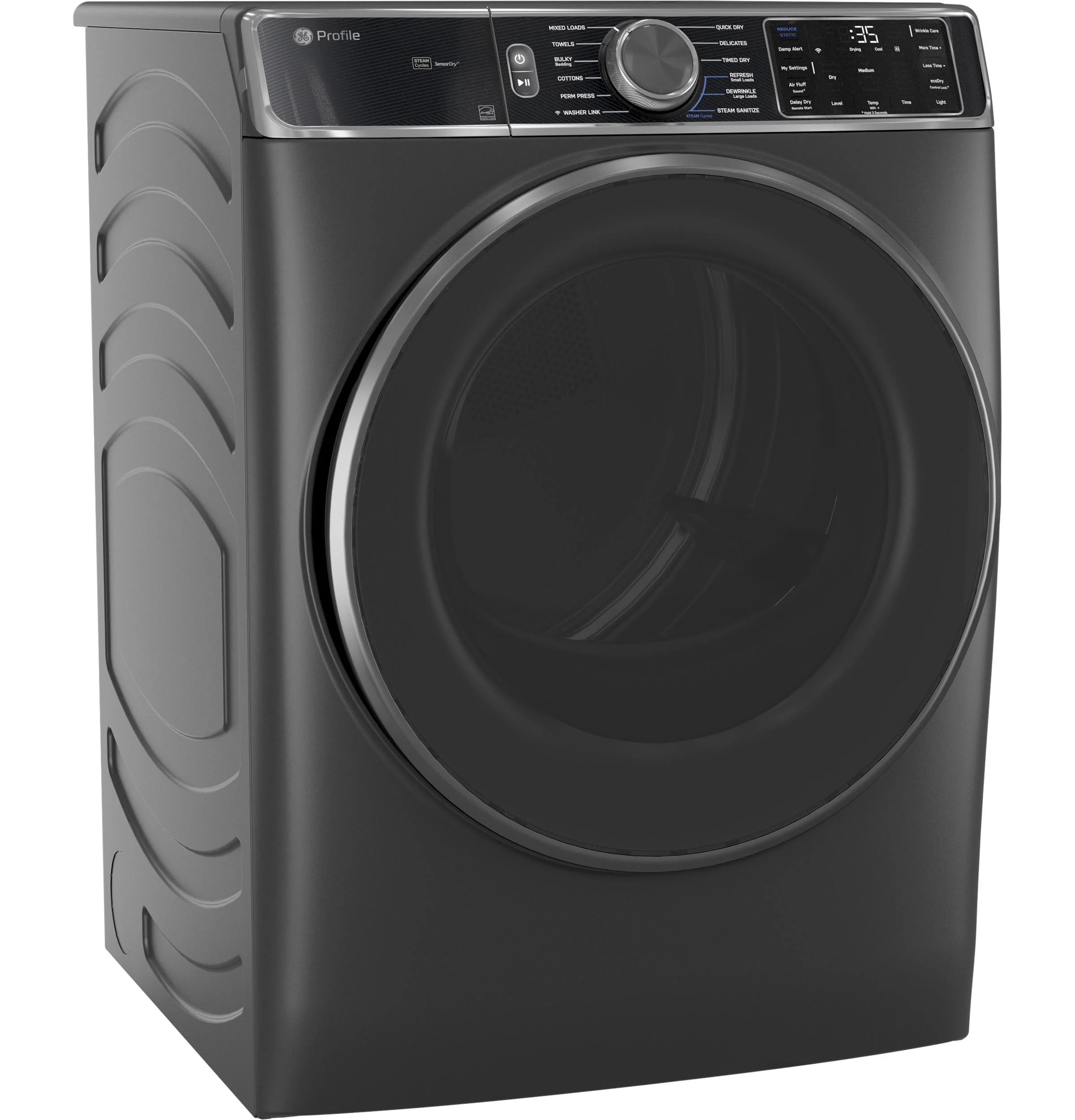 PFD95ESPWDS GE Profile™ ENERGY STAR® 7.8 cu. ft. Capacity Smart Front Load Electric Dryer with Steam and Sanitize Cycle - Image 4