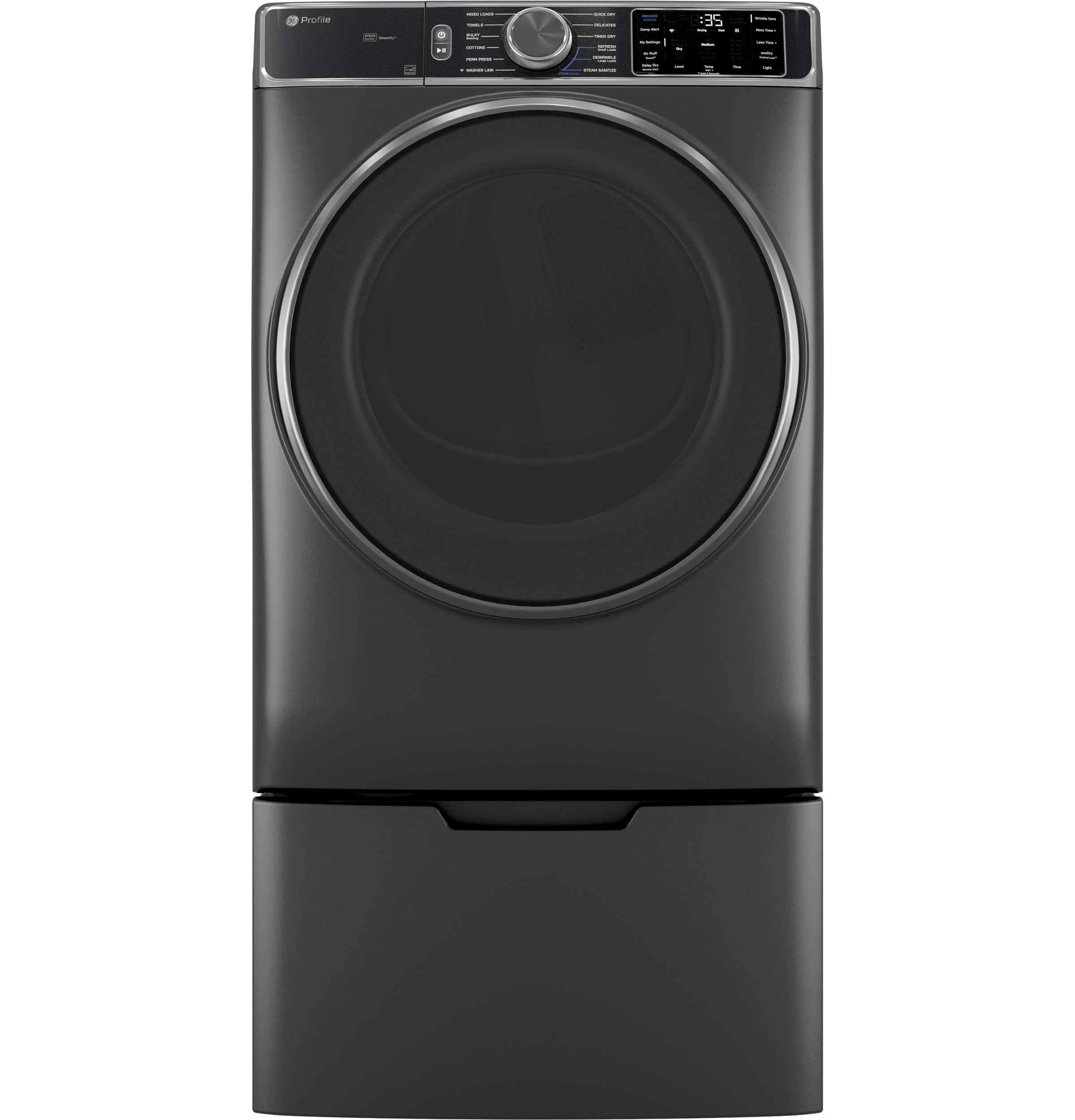 PFD95ESPWDS GE Profile™ ENERGY STAR® 7.8 cu. ft. Capacity Smart Front Load Electric Dryer with Steam and Sanitize Cycle - Image 6