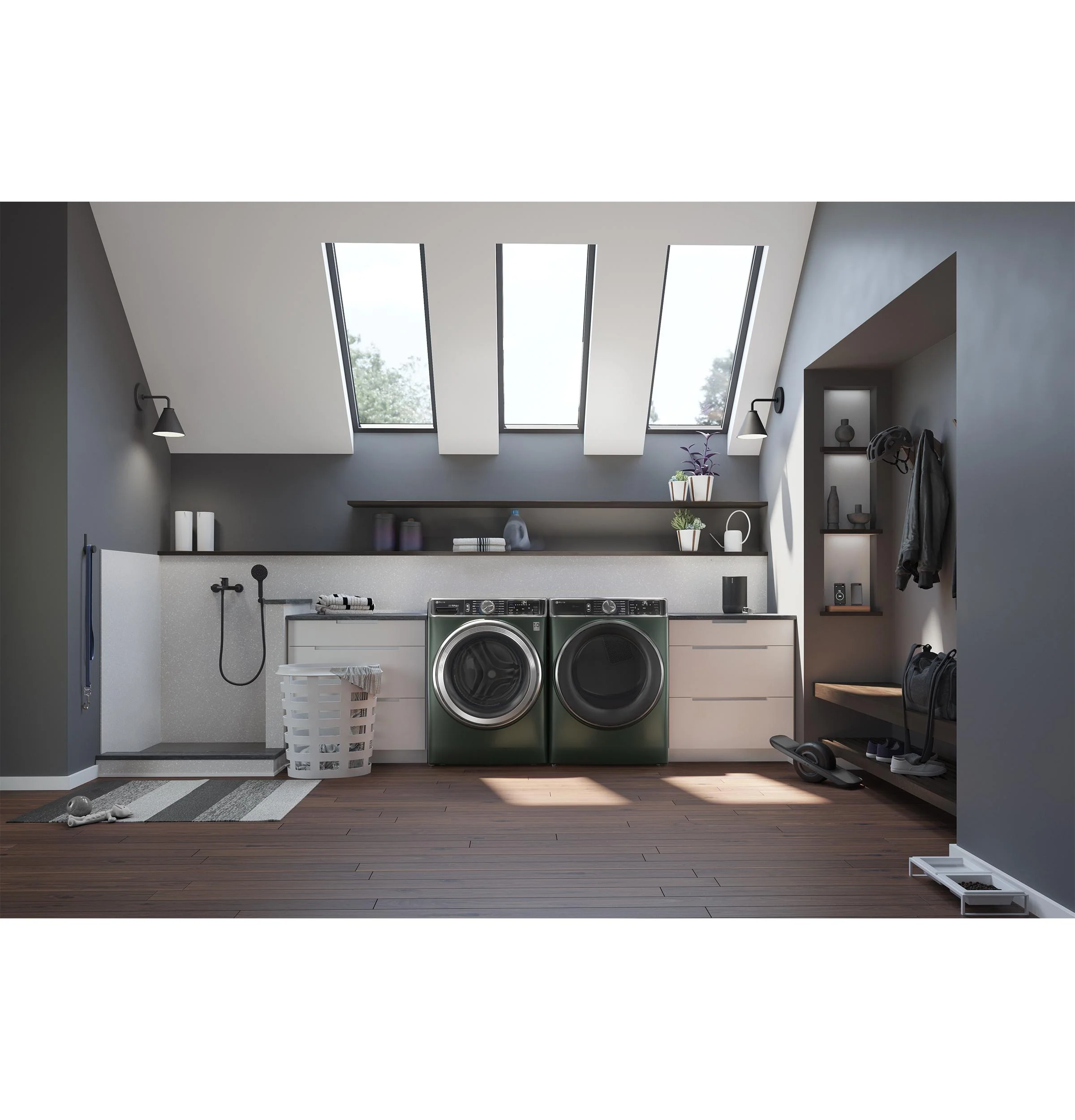 PFD95ESPWGN GE Profile™ ENERGY STAR® 7.8 cu. ft. Capacity Smart Front Load Electric Dryer with Steam and Sanitize Cycle - Image 12