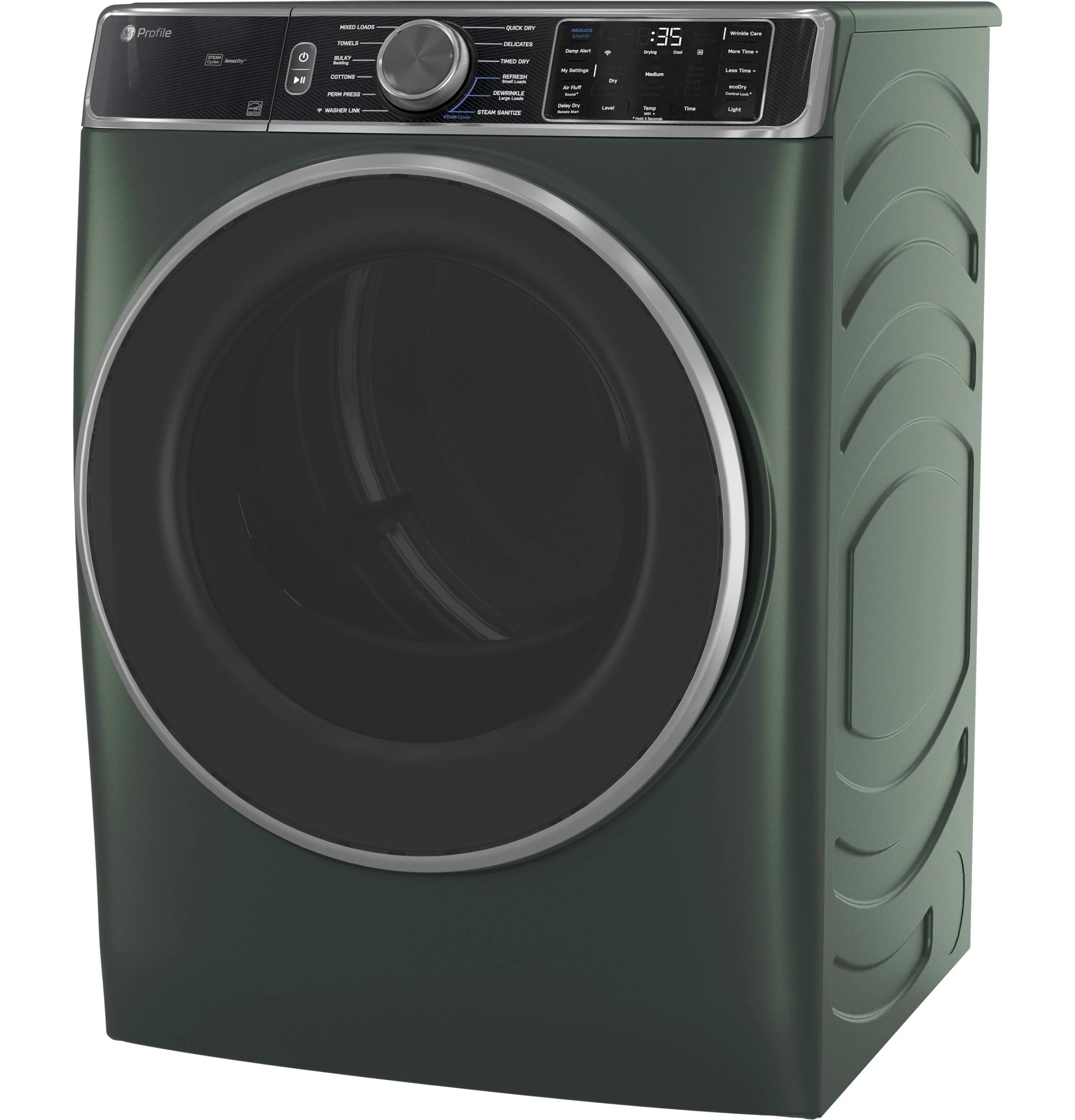 PFD95ESPWGN GE Profile™ ENERGY STAR® 7.8 cu. ft. Capacity Smart Front Load Electric Dryer with Steam and Sanitize Cycle - Image 5