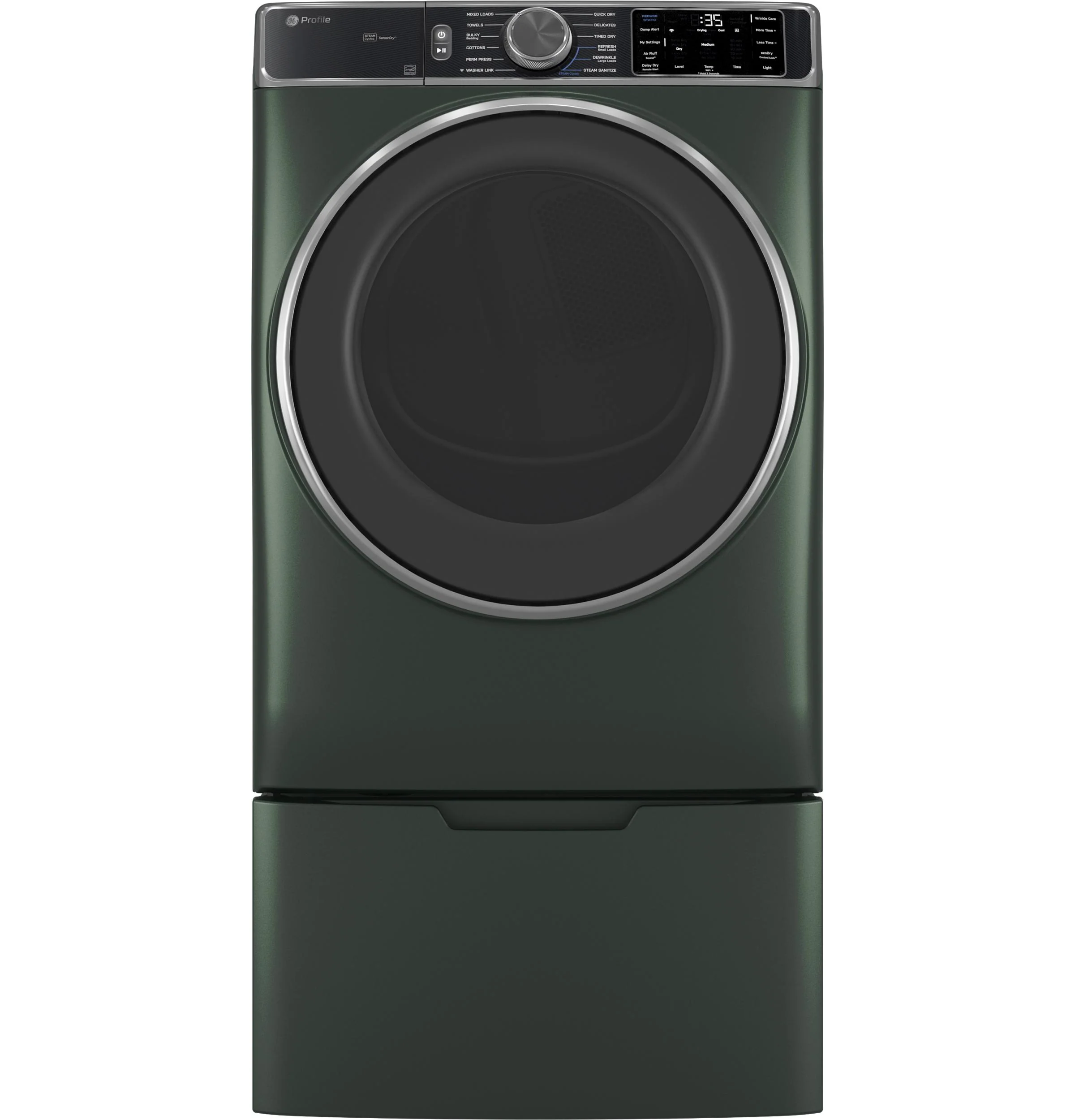 PFD95ESPWGN GE Profile™ ENERGY STAR® 7.8 cu. ft. Capacity Smart Front Load Electric Dryer with Steam and Sanitize Cycle - Image 6