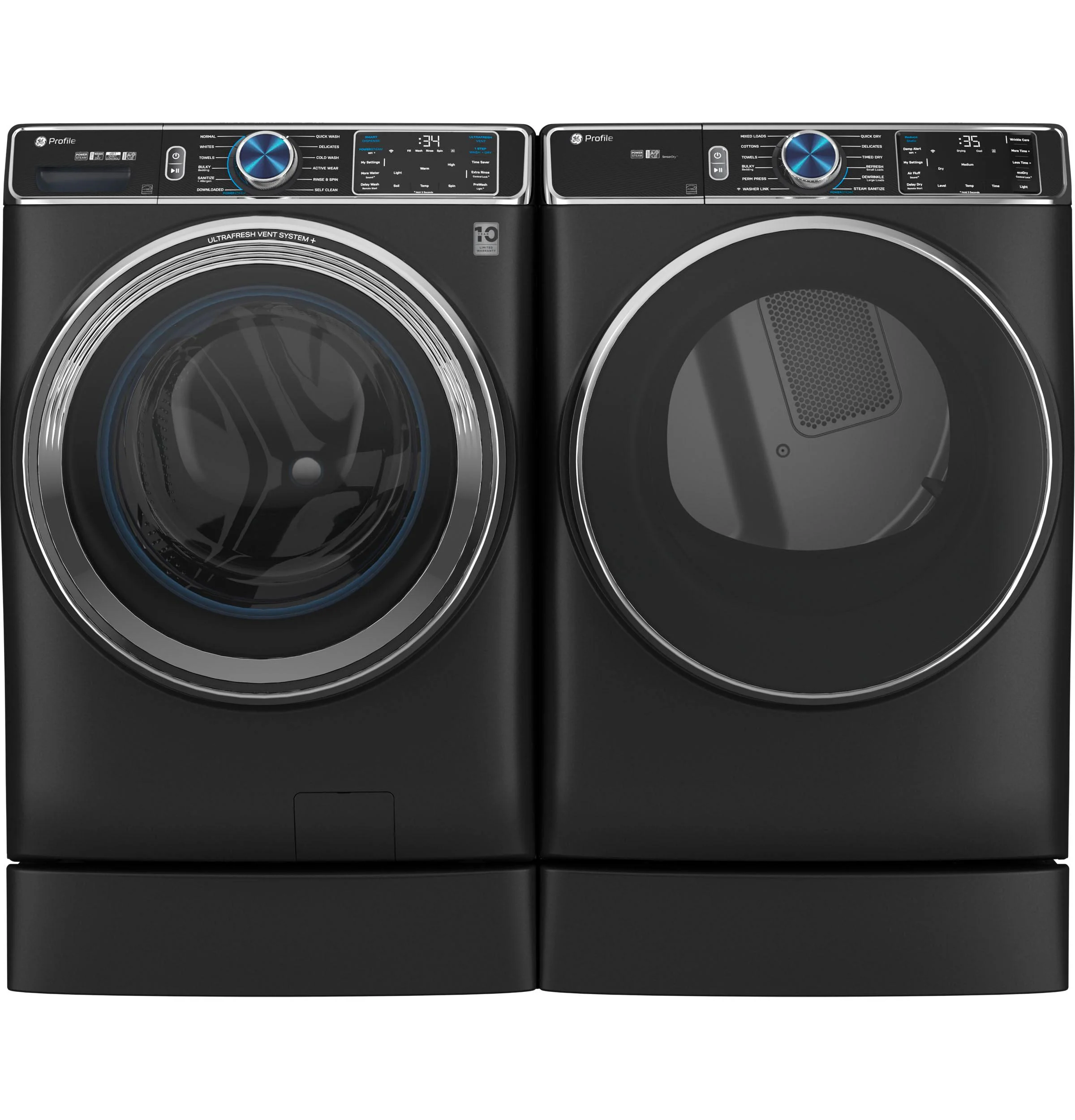 GE Profile™ ENERGY STAR® 7.8 cu. ft. Capacity Smart Front Load Gas Dryer with Steam and Sanitize Cycle - Image 11