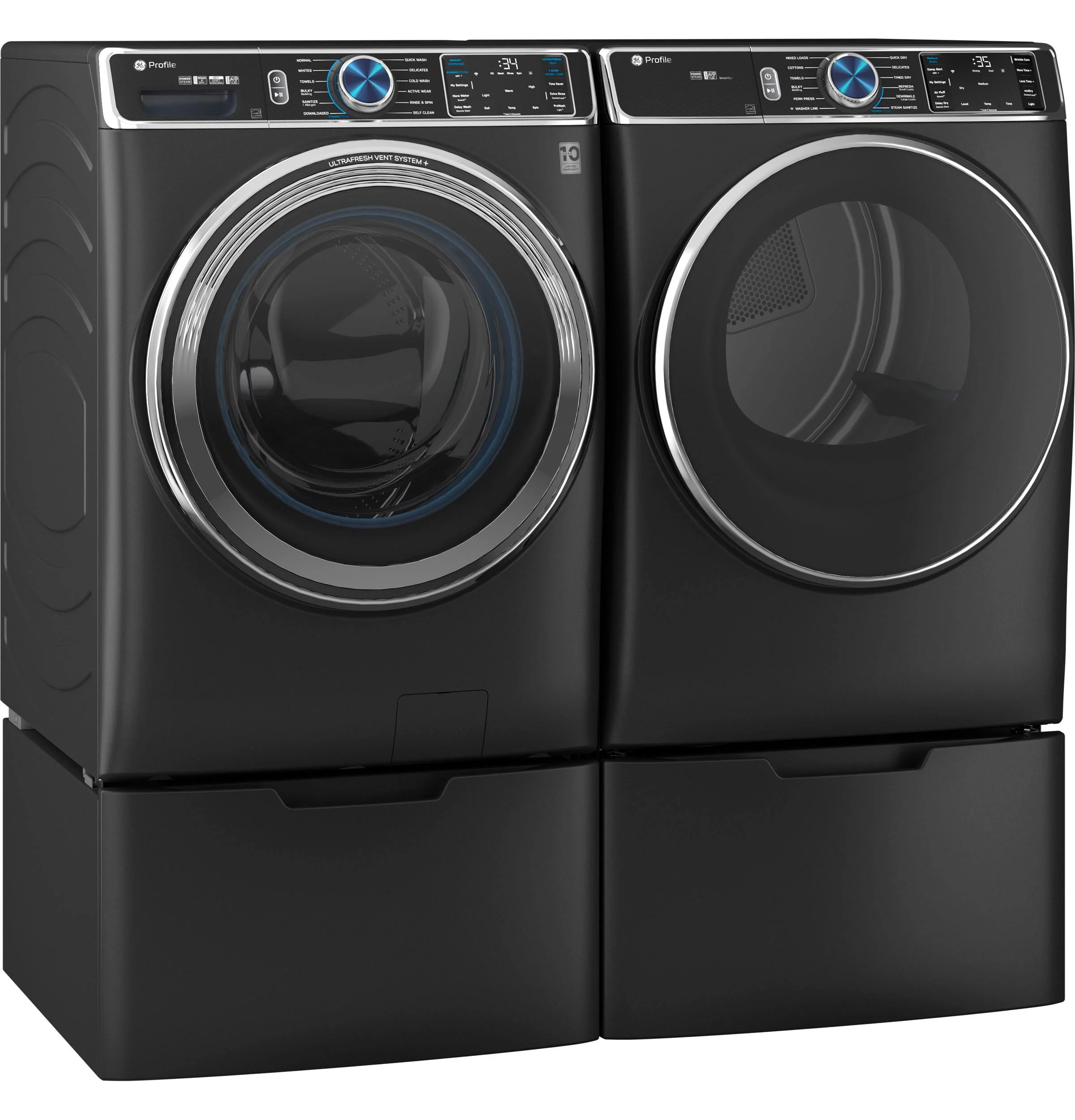 GE Profile™ ENERGY STAR® 7.8 cu. ft. Capacity Smart Front Load Gas Dryer with Steam and Sanitize Cycle - Image 40