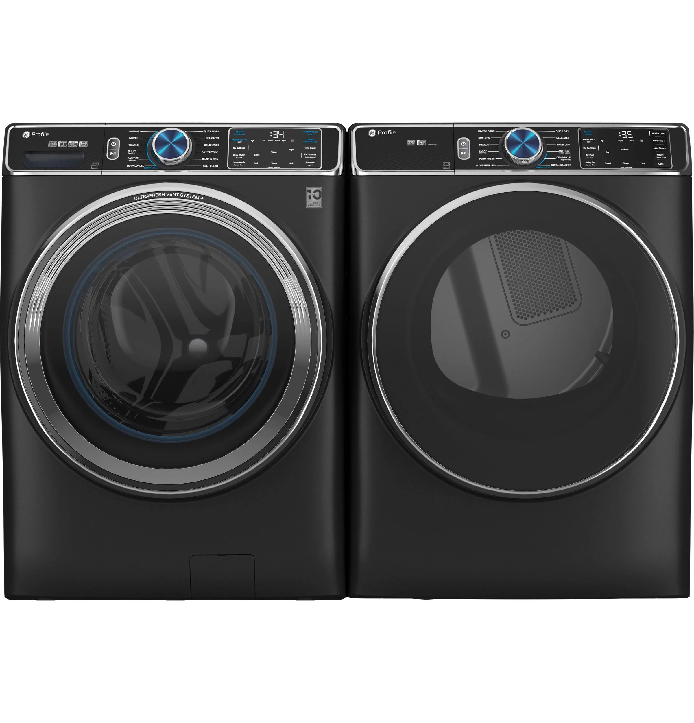 GE Profile™ ENERGY STAR® 7.8 cu. ft. Capacity Smart Front Load Gas Dryer with Steam and Sanitize Cycle - Image 9
