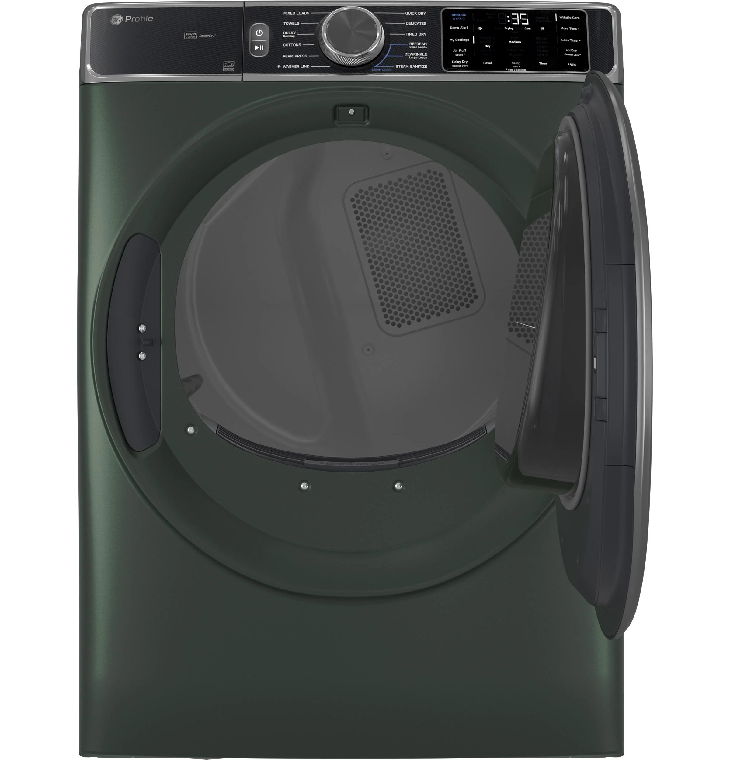 PFD95GSPWGN GE Profile™ ENERGY STAR® 7.8 cu. ft. Capacity Smart Front Load Gas Dryer with Steam and Sanitize Cycle - Image 2